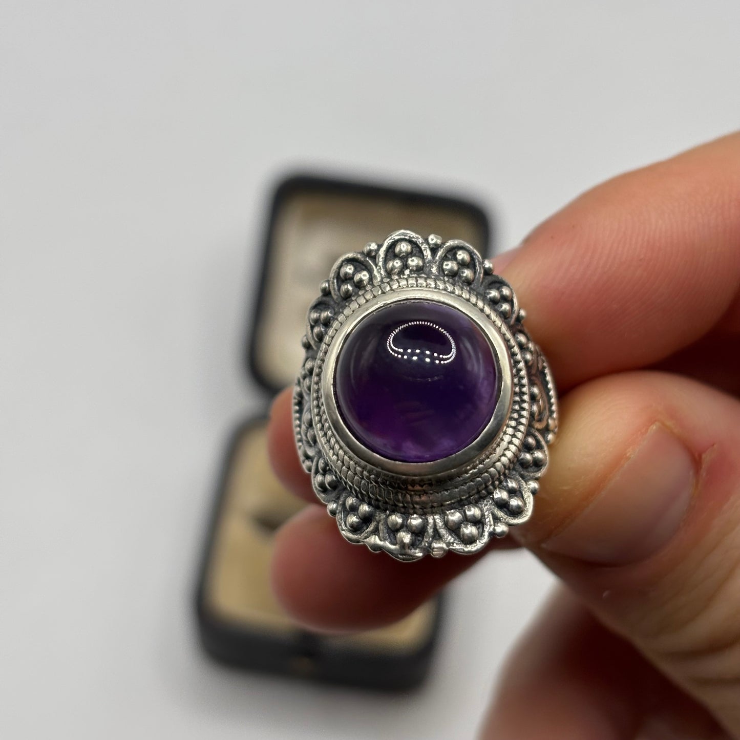 Silver Amethyst Ring