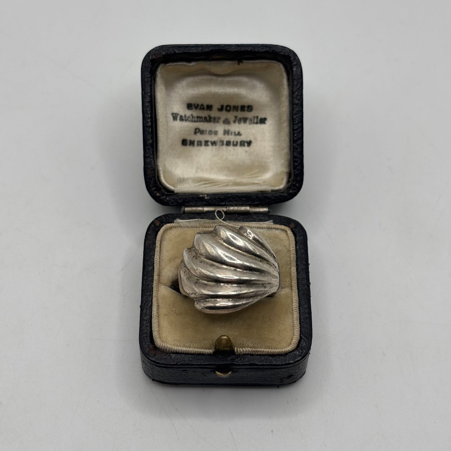 Silver Chunky Abstract Ring