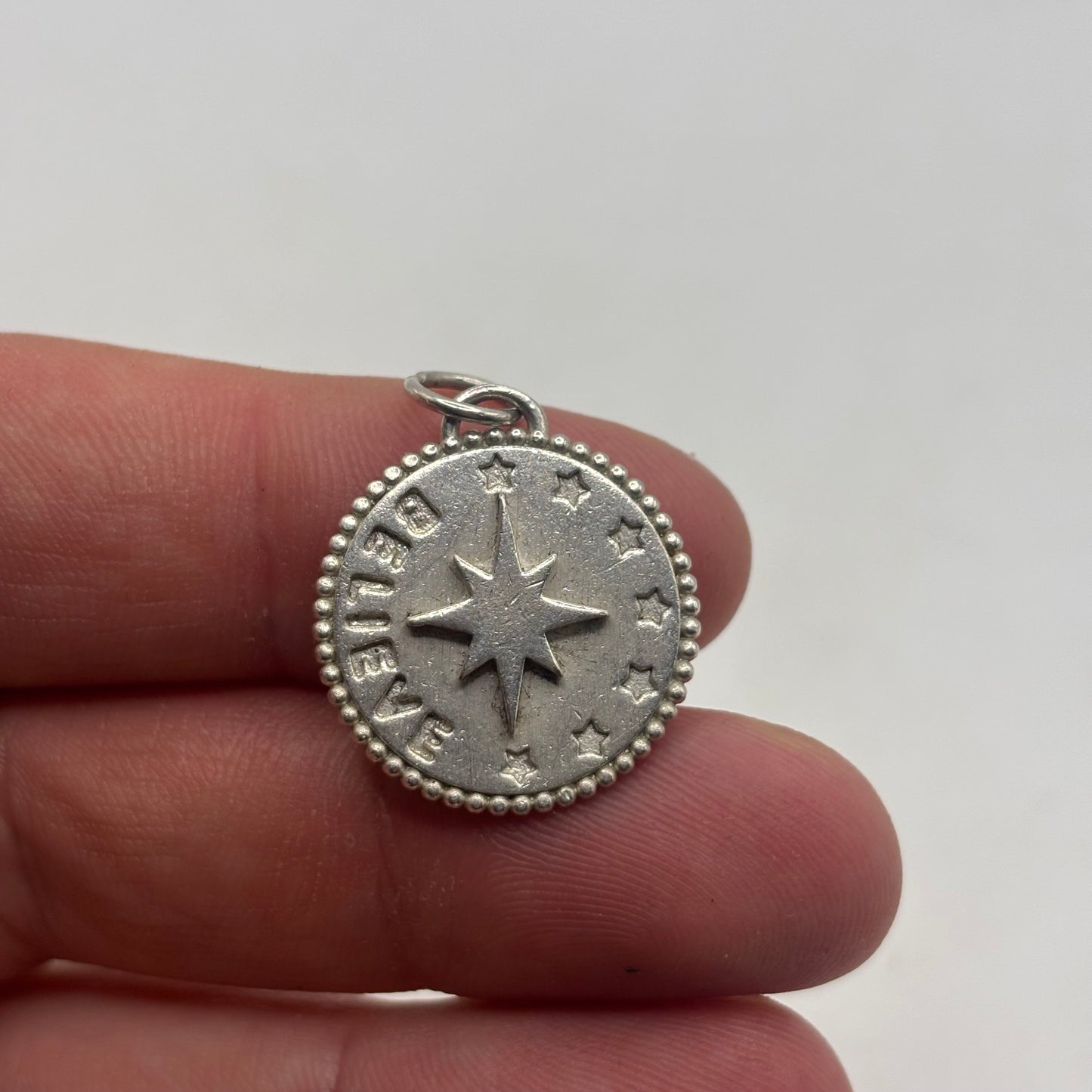 Silver Believe Star Pendant