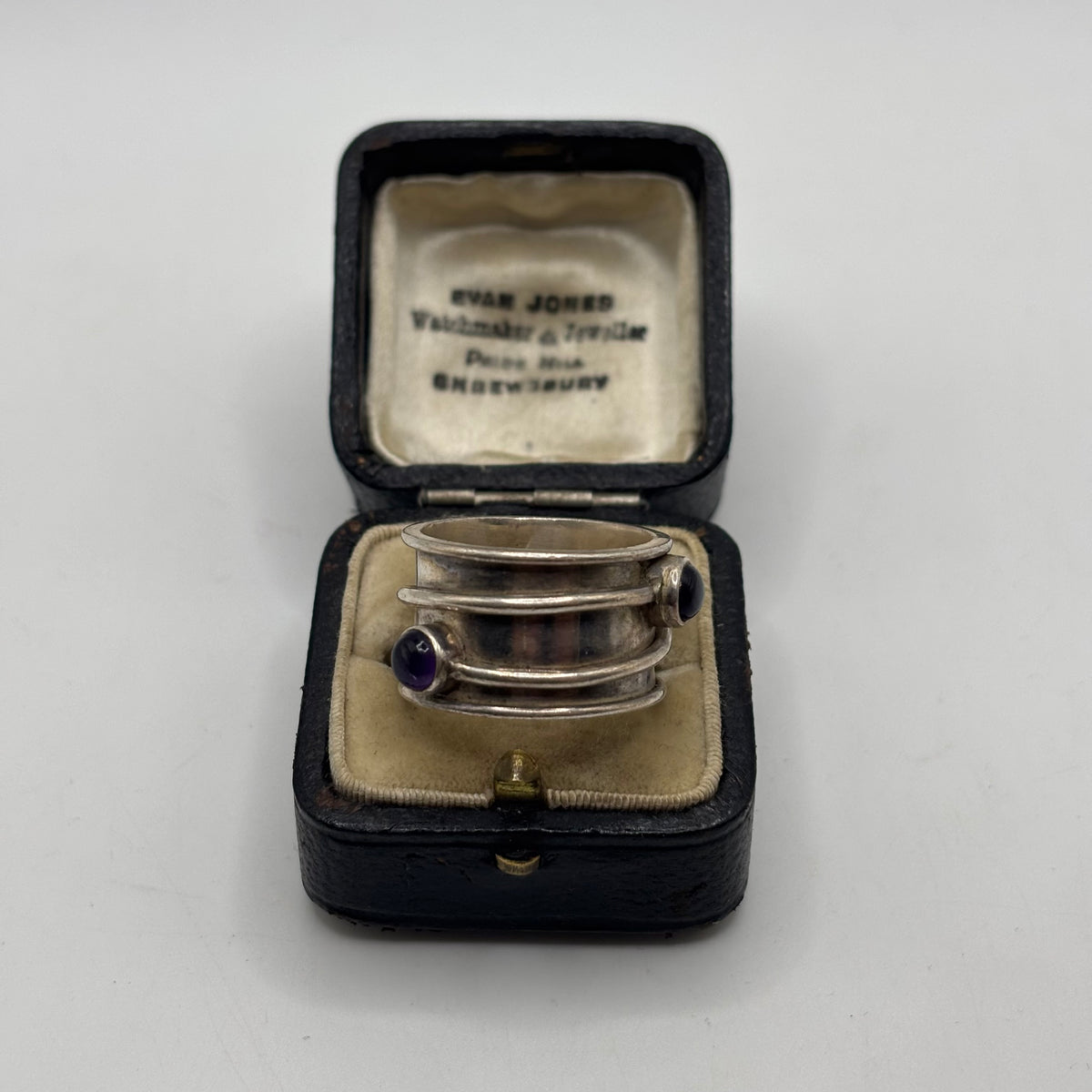 Silver Chunky Amethyst Ring (R)