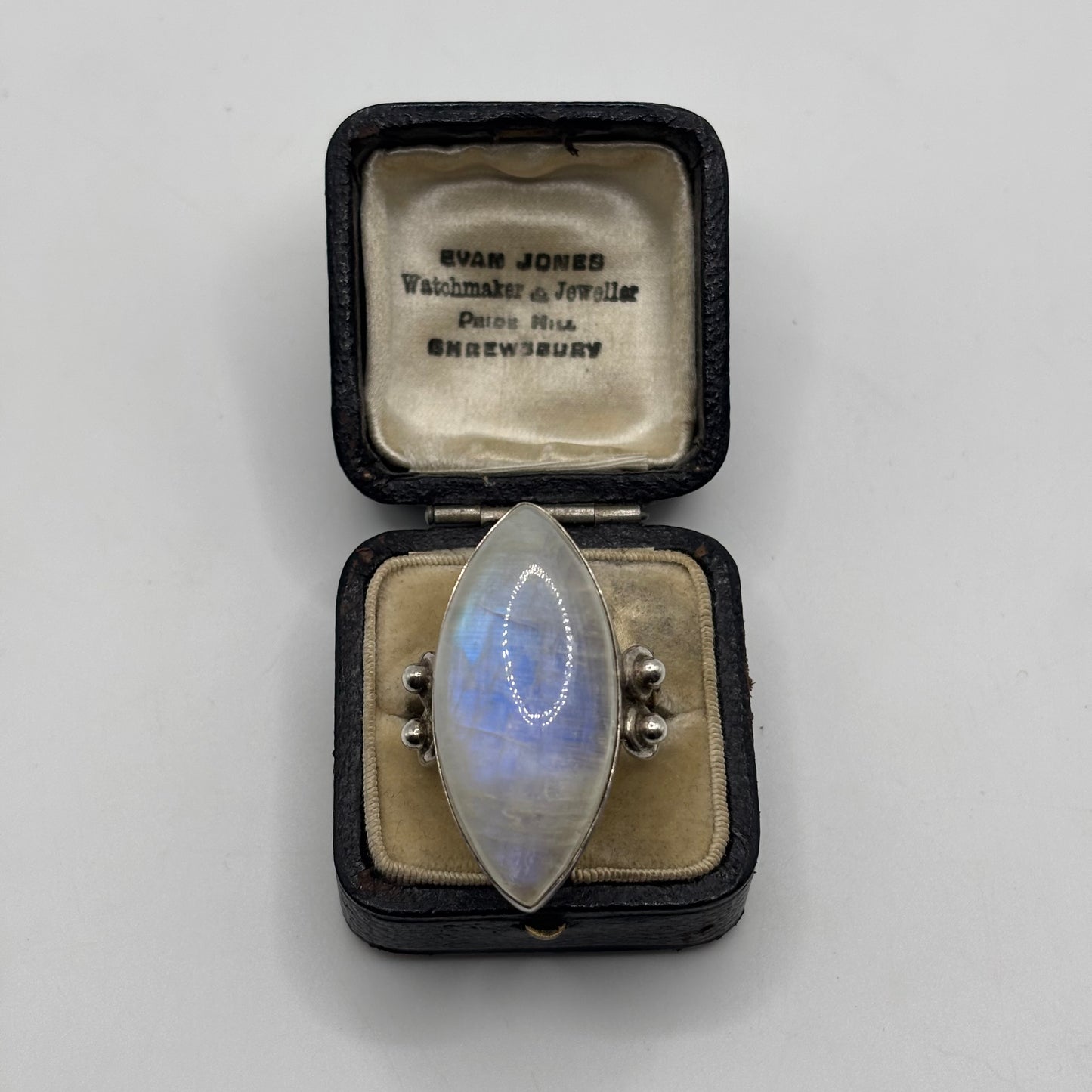 Silver Large Moonstone Ring (R)