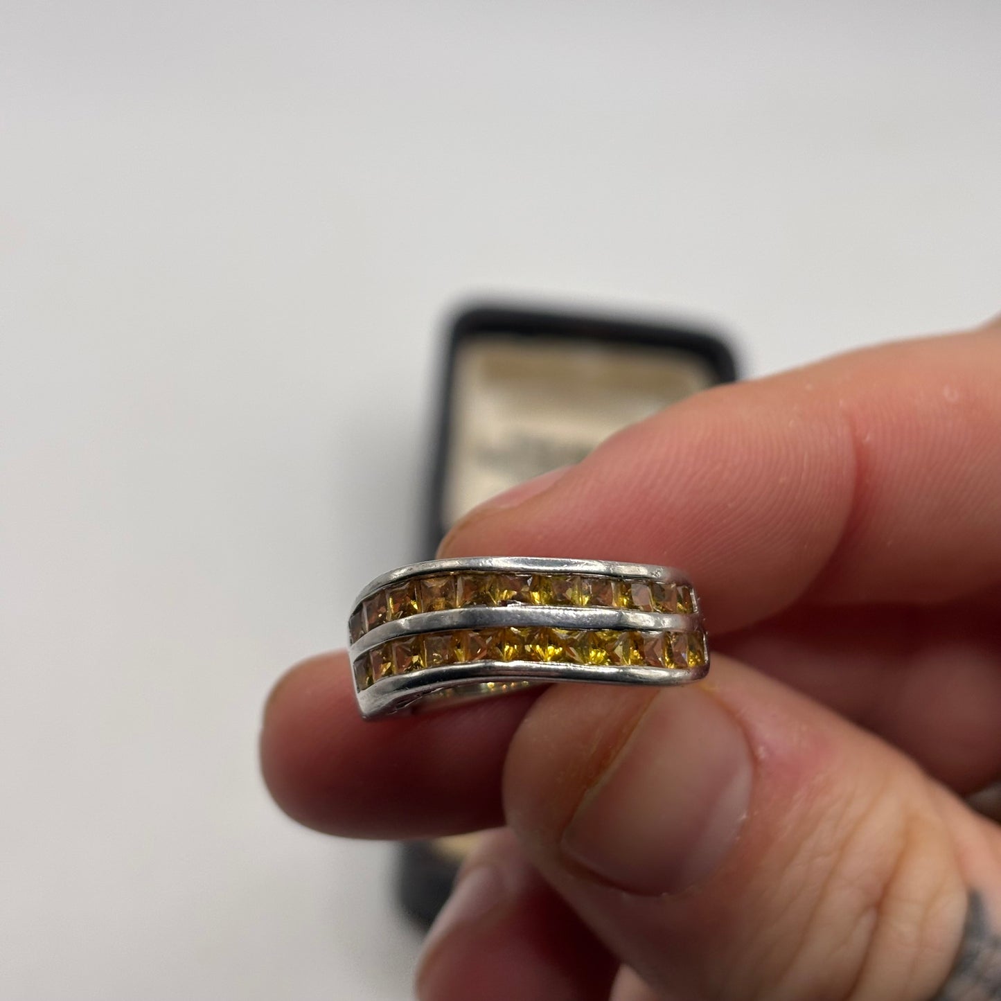 Silver Citrine Ring (O)