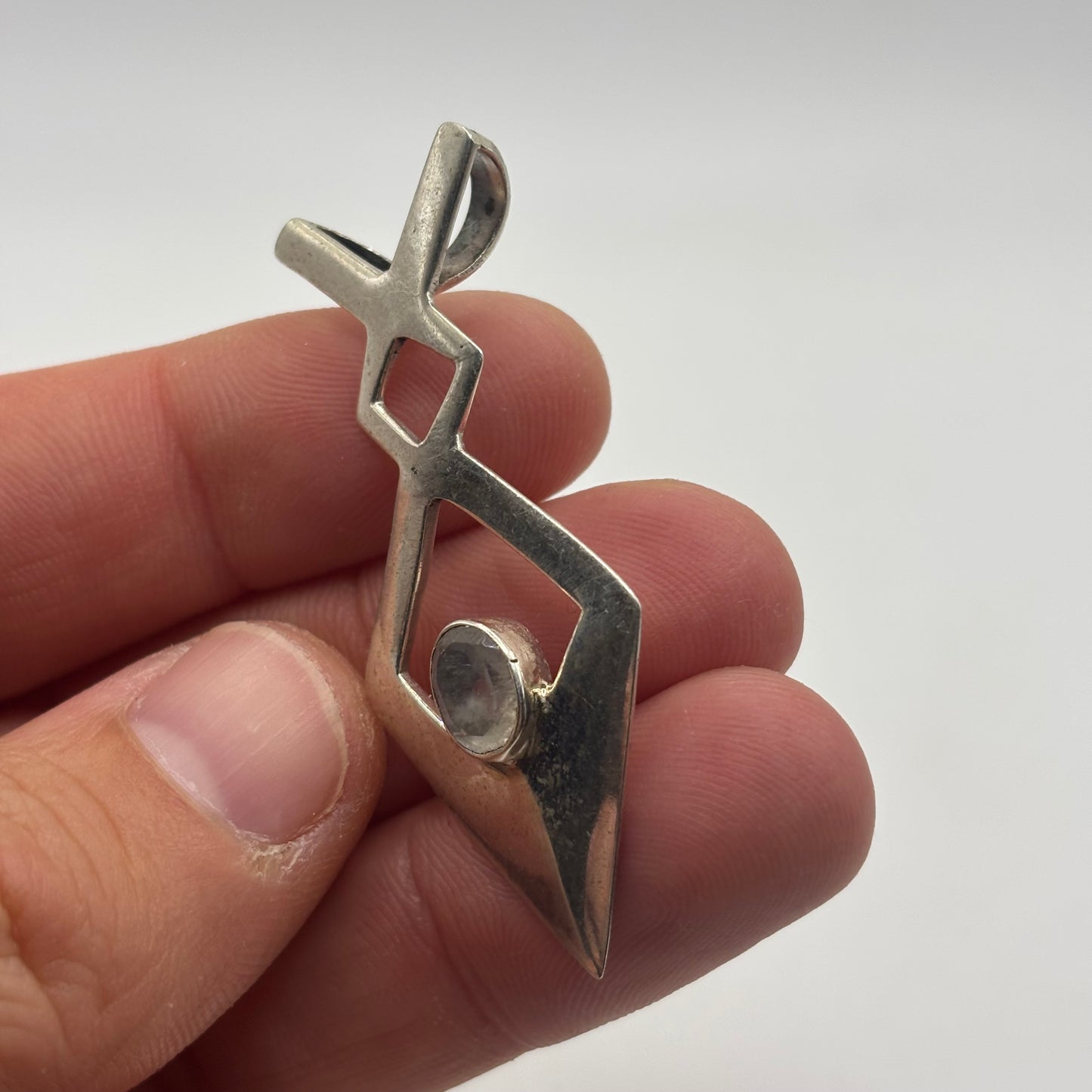 Silver Moonstone Pendant