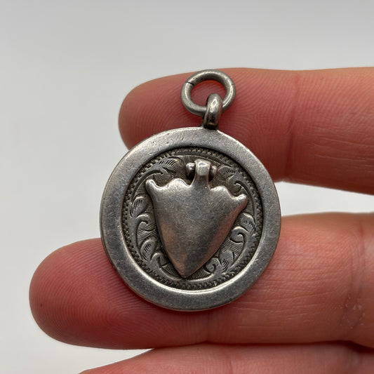 Silver Heavy Medal Pendant