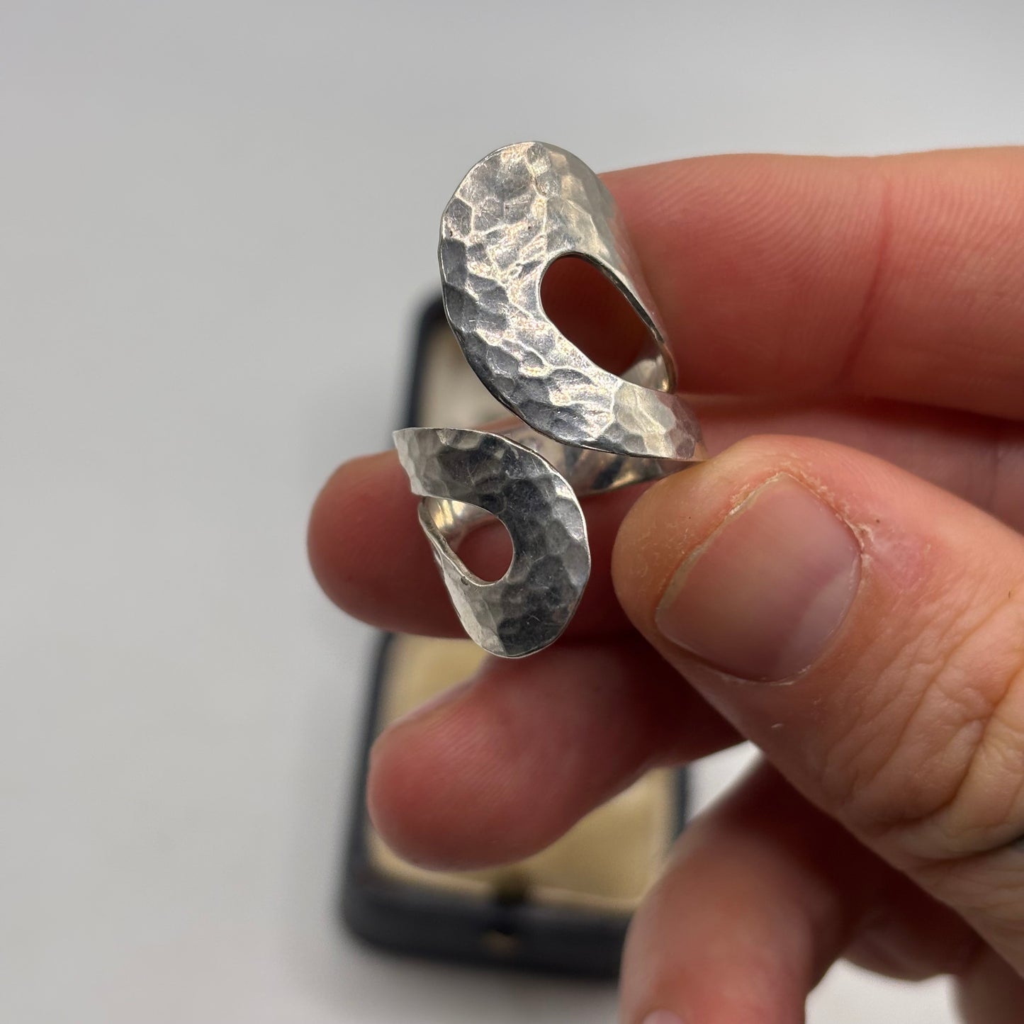Silver Hammered Ring