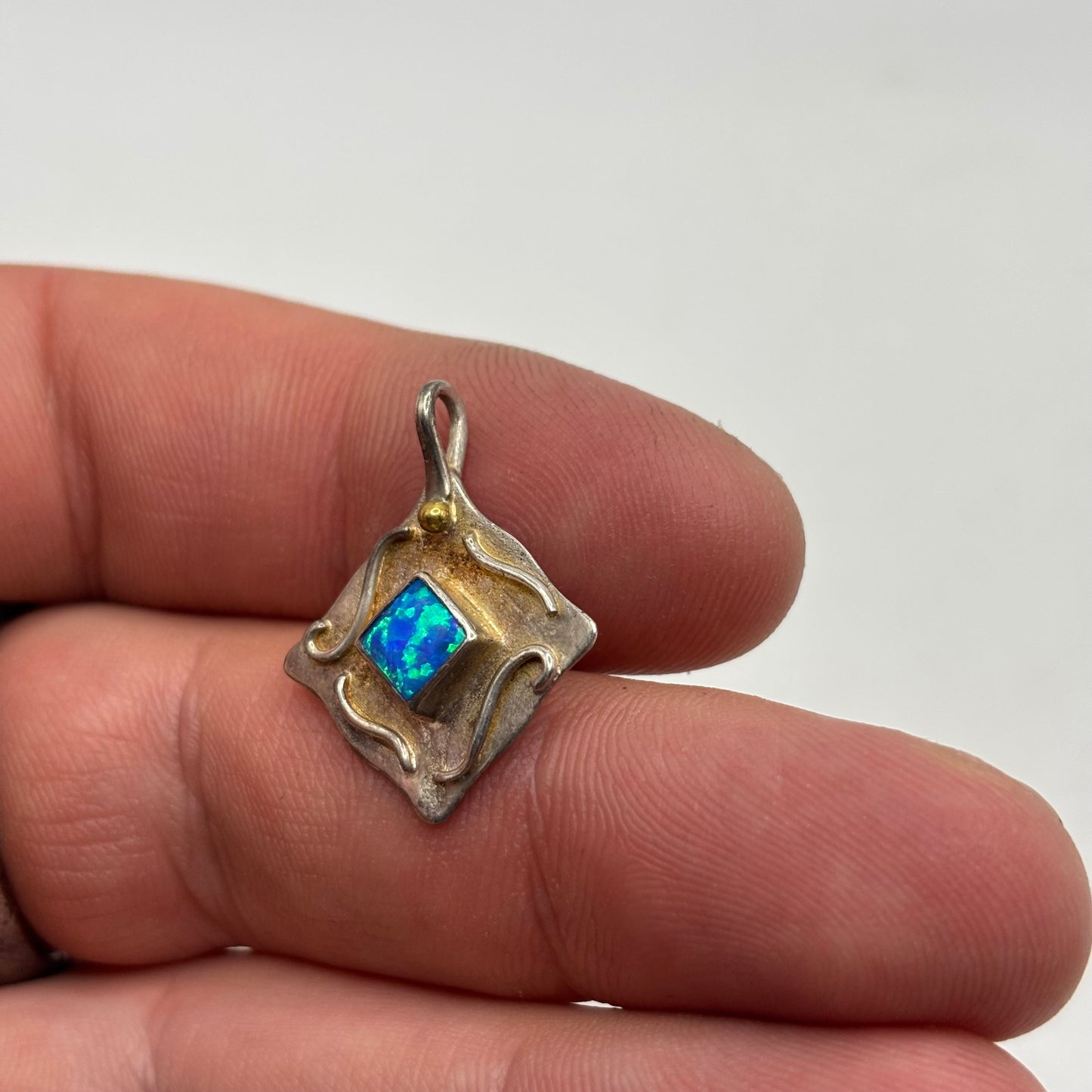 Silver Opal Pendant