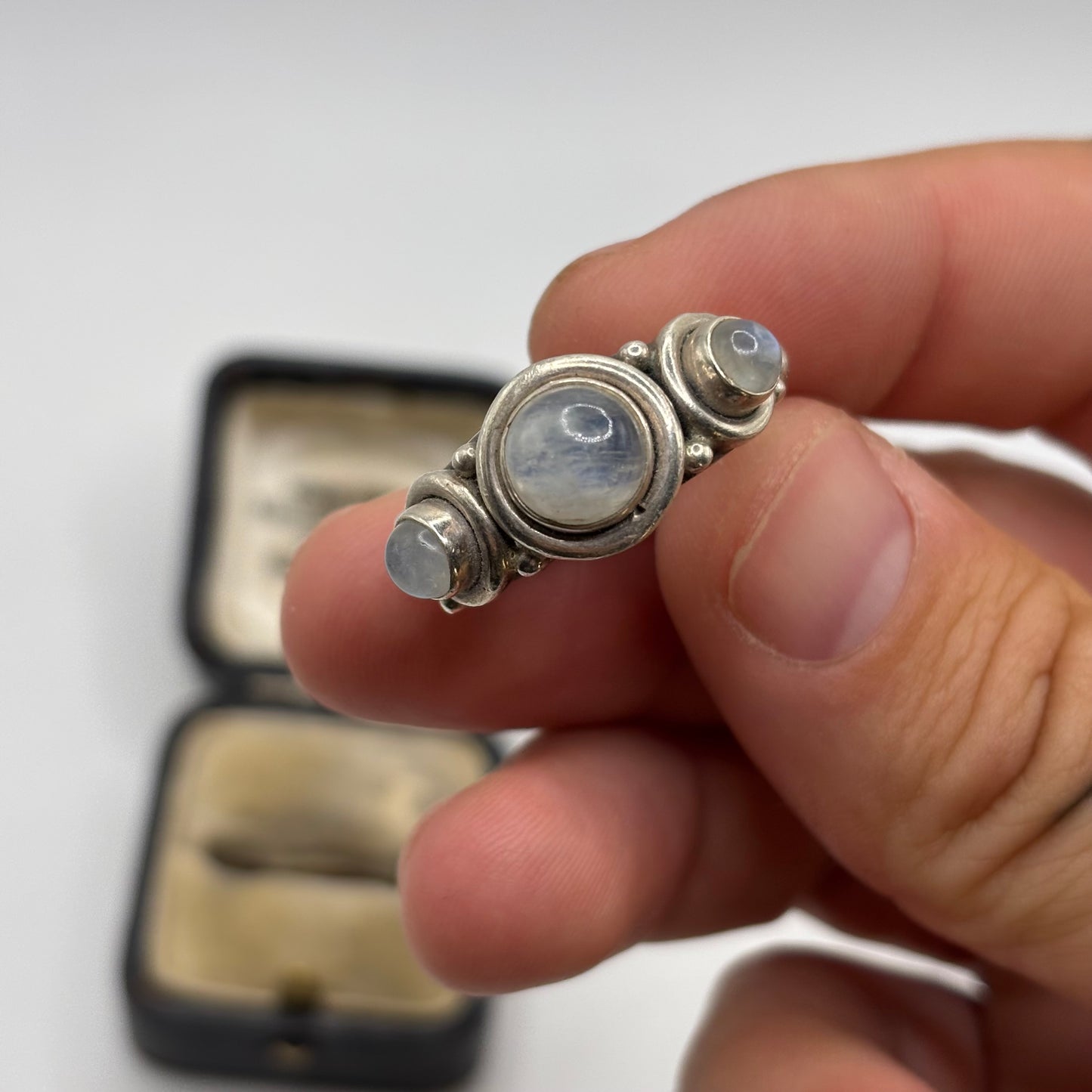 Silver Moonstone Ring (P)
