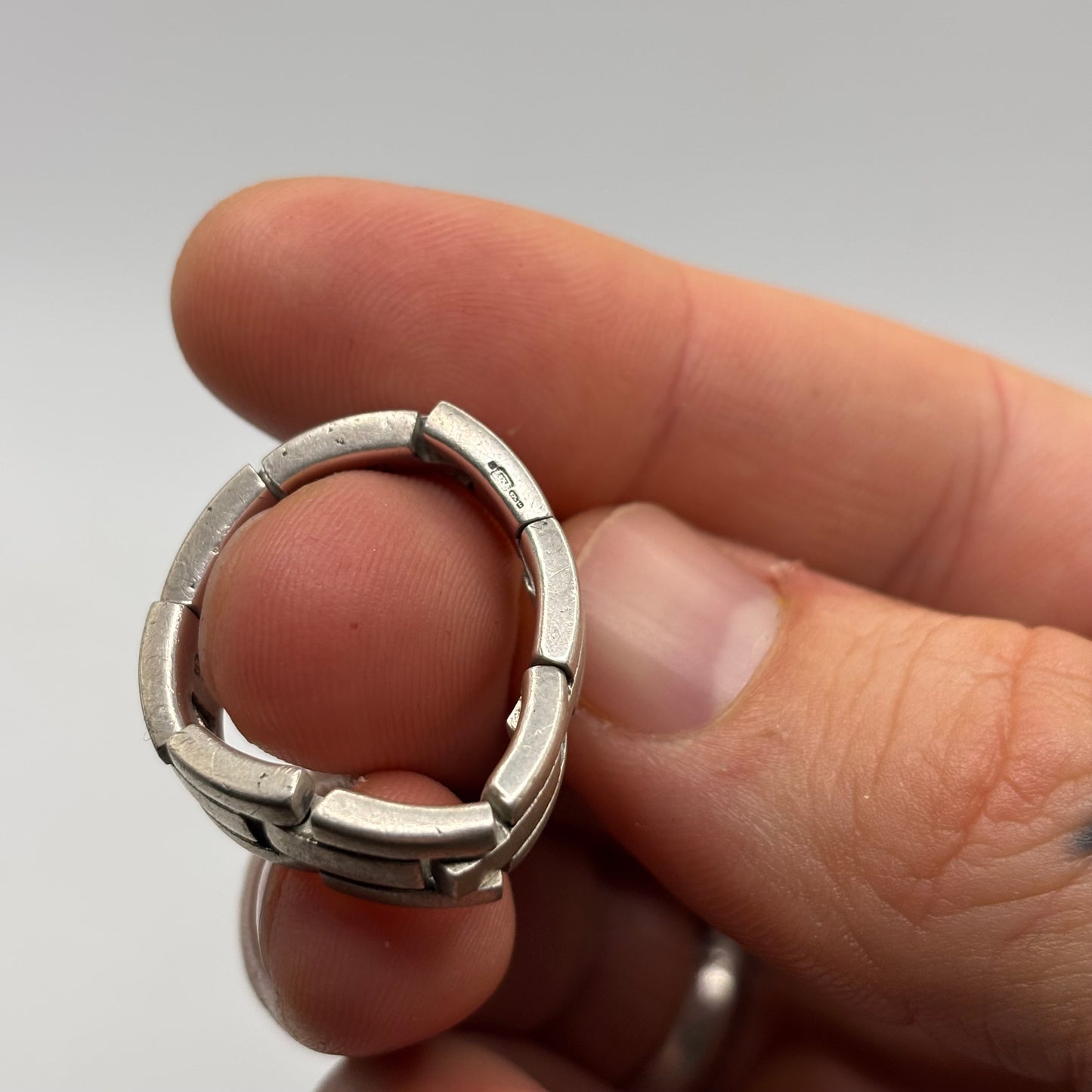 Silver Chain Link Ring
