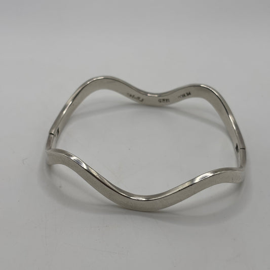 Silver Wavy Mexican Bangle