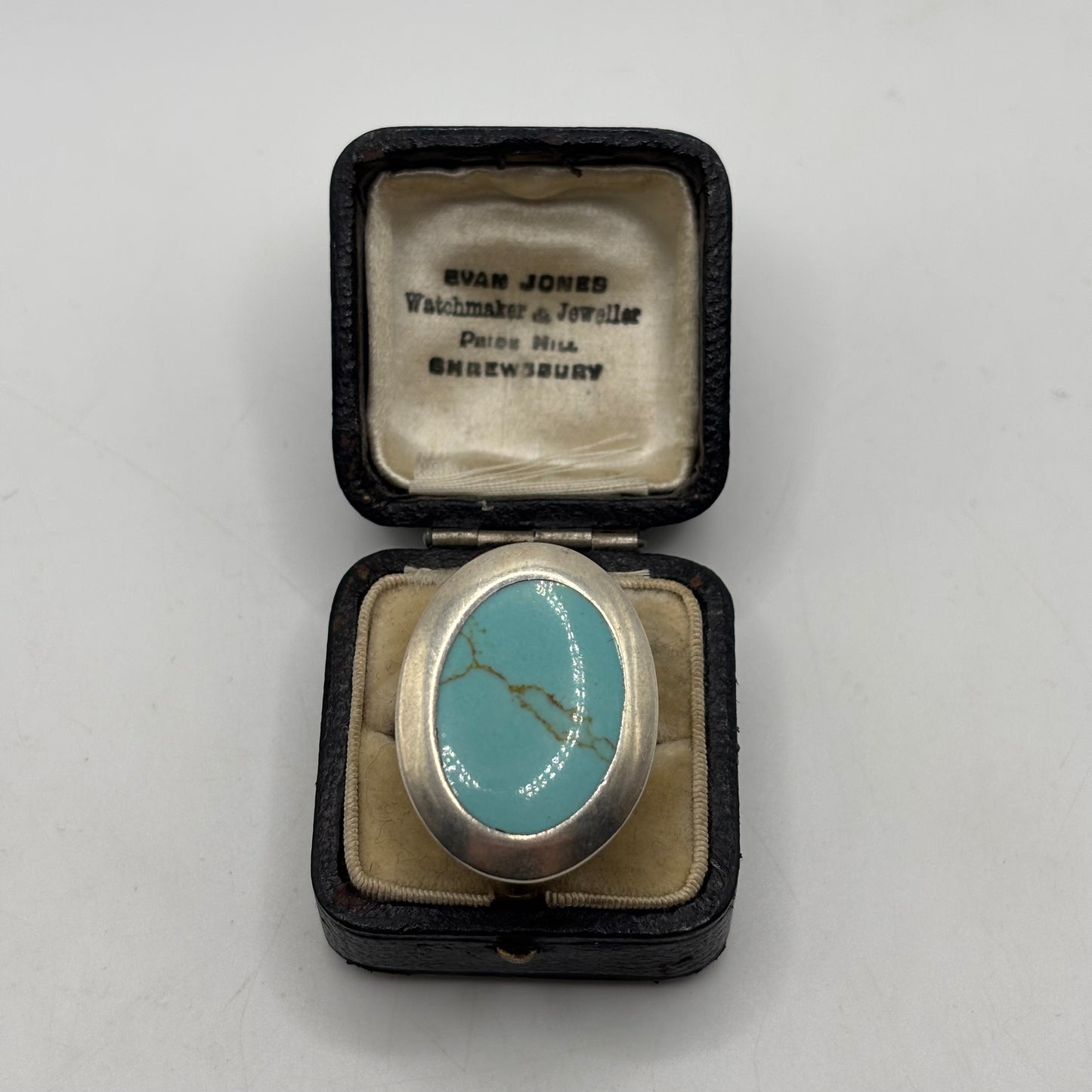 Silver Turquoise Chunky Ring