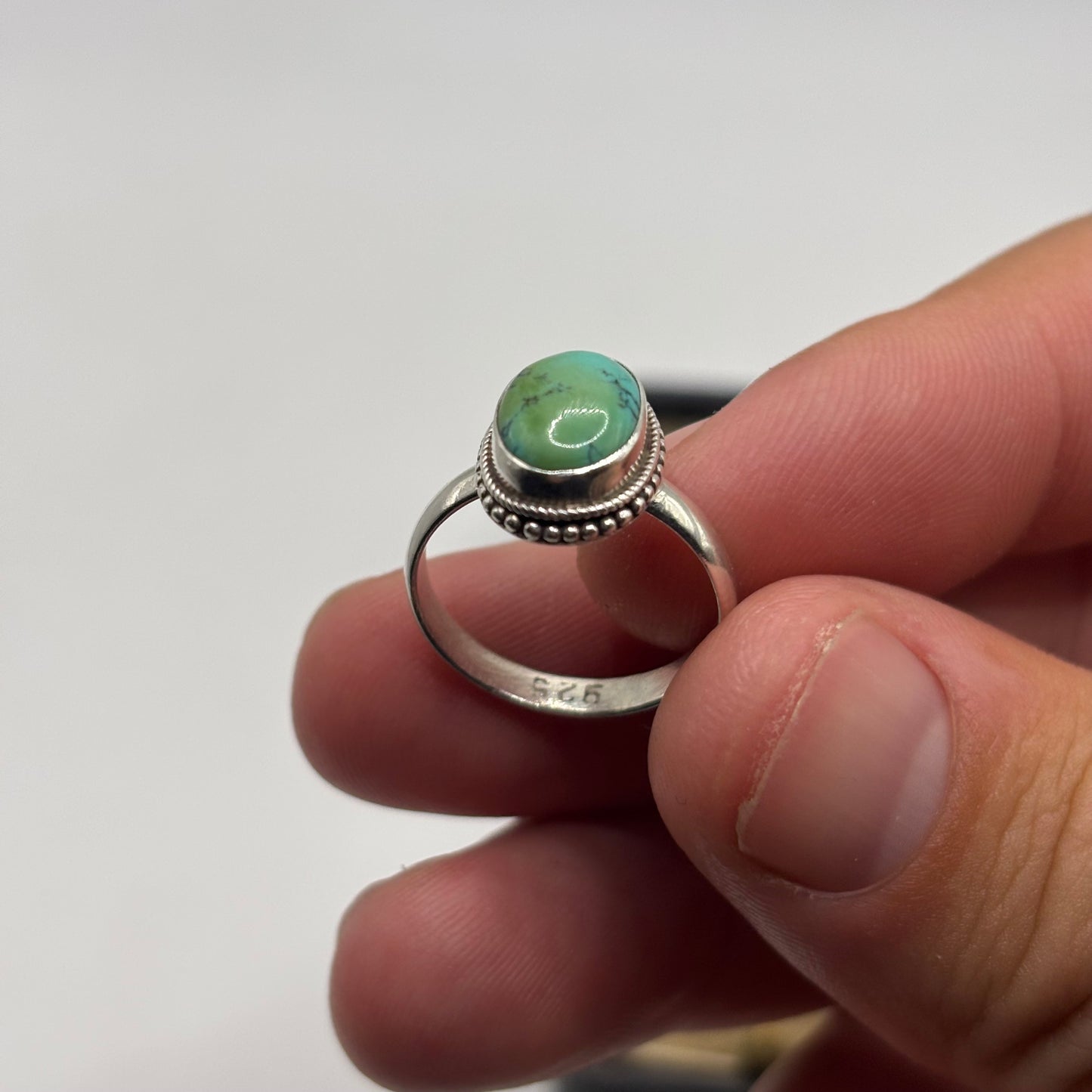 Silver Turquoise Ring (M)