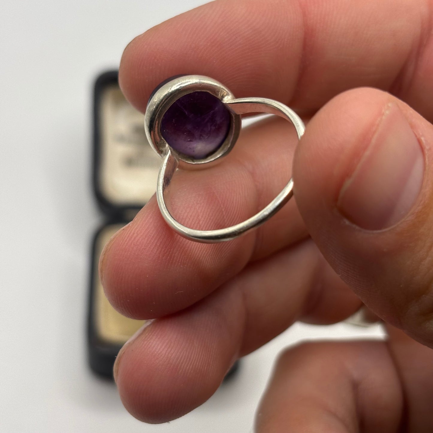 Silver Amethyst Ring (U)