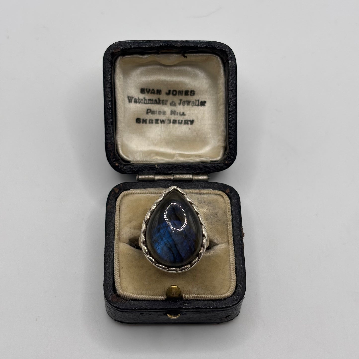 Silver Labradorite Ring (L)
