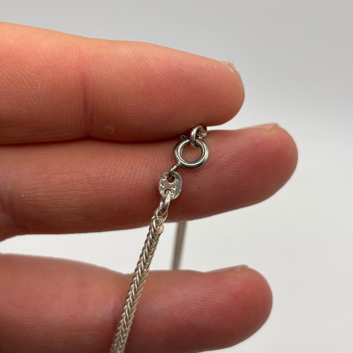 Silver 16” Tigers Head Tassel Necklace