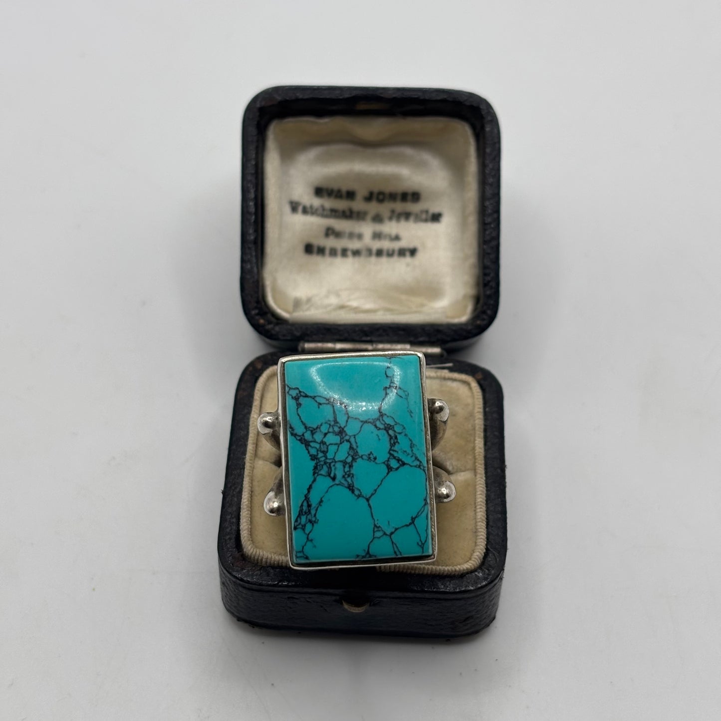 Silver Chunky Turquoise Ring