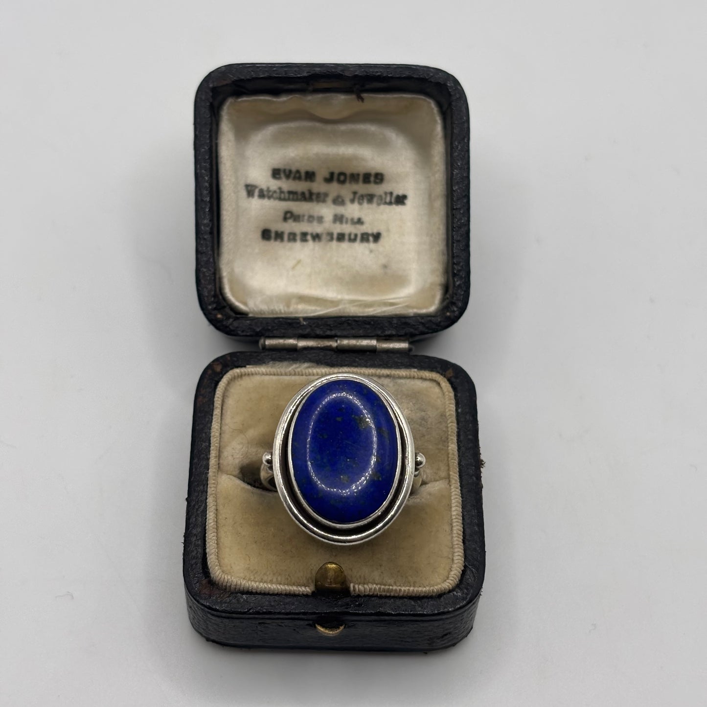 Silver Lapis Ring (Q)