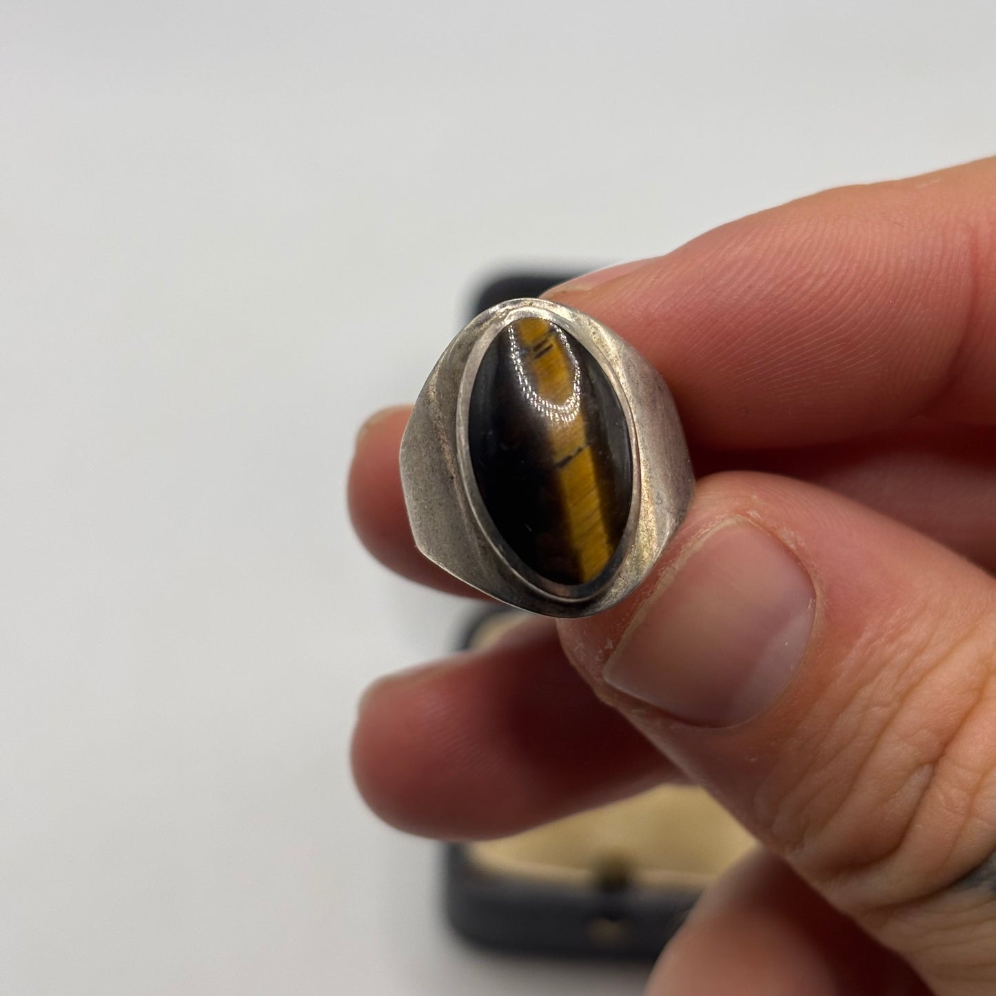 Silver Vintage Tigereye Ring