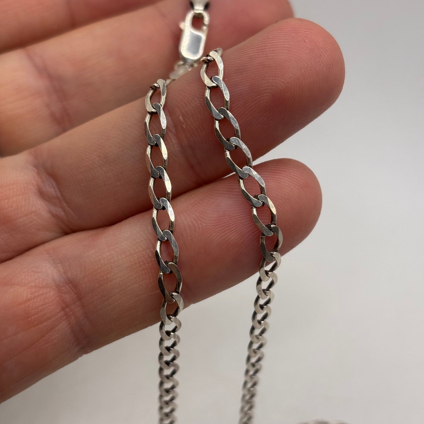 Silver 20” Curb Chain