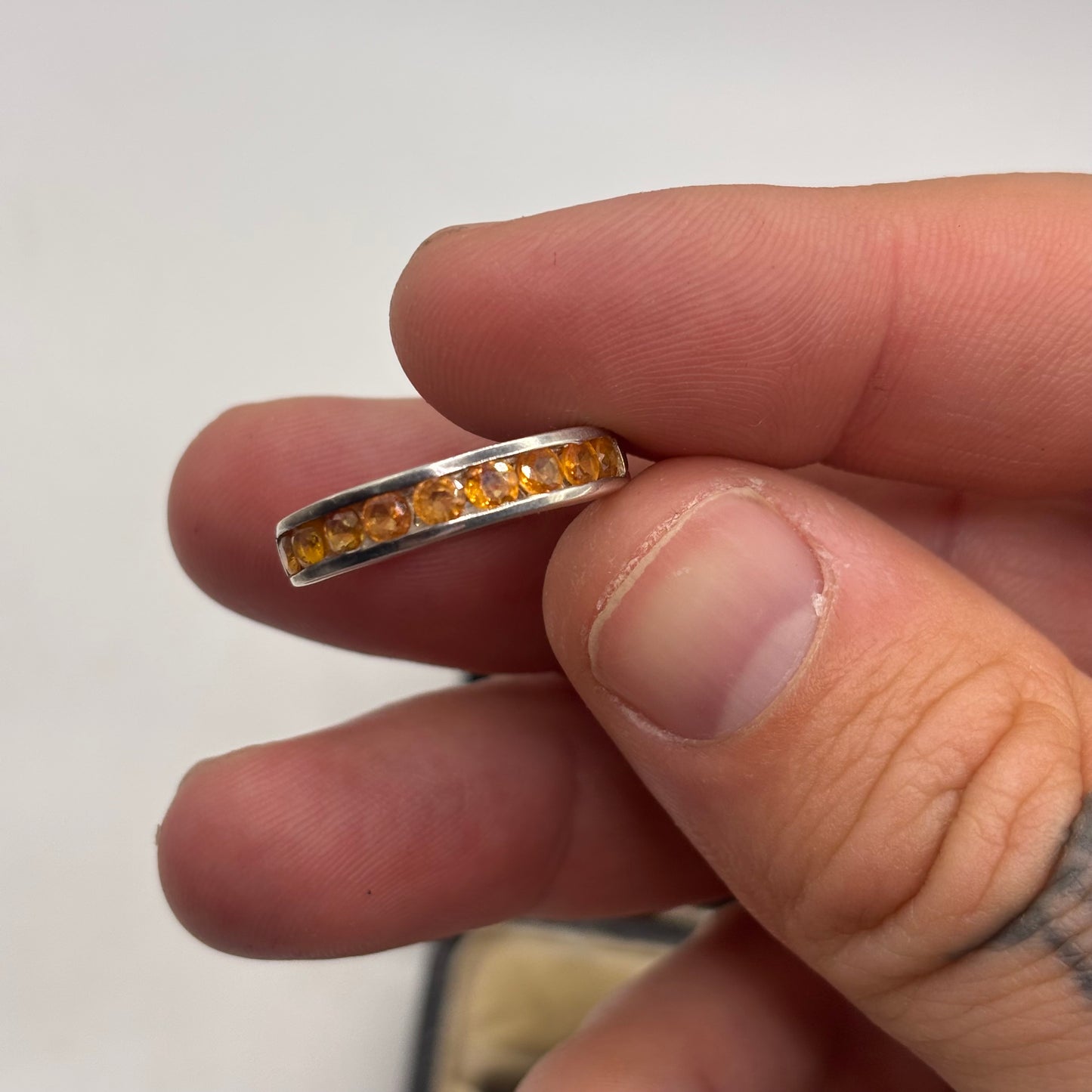 Silver Citrine Ring (O)