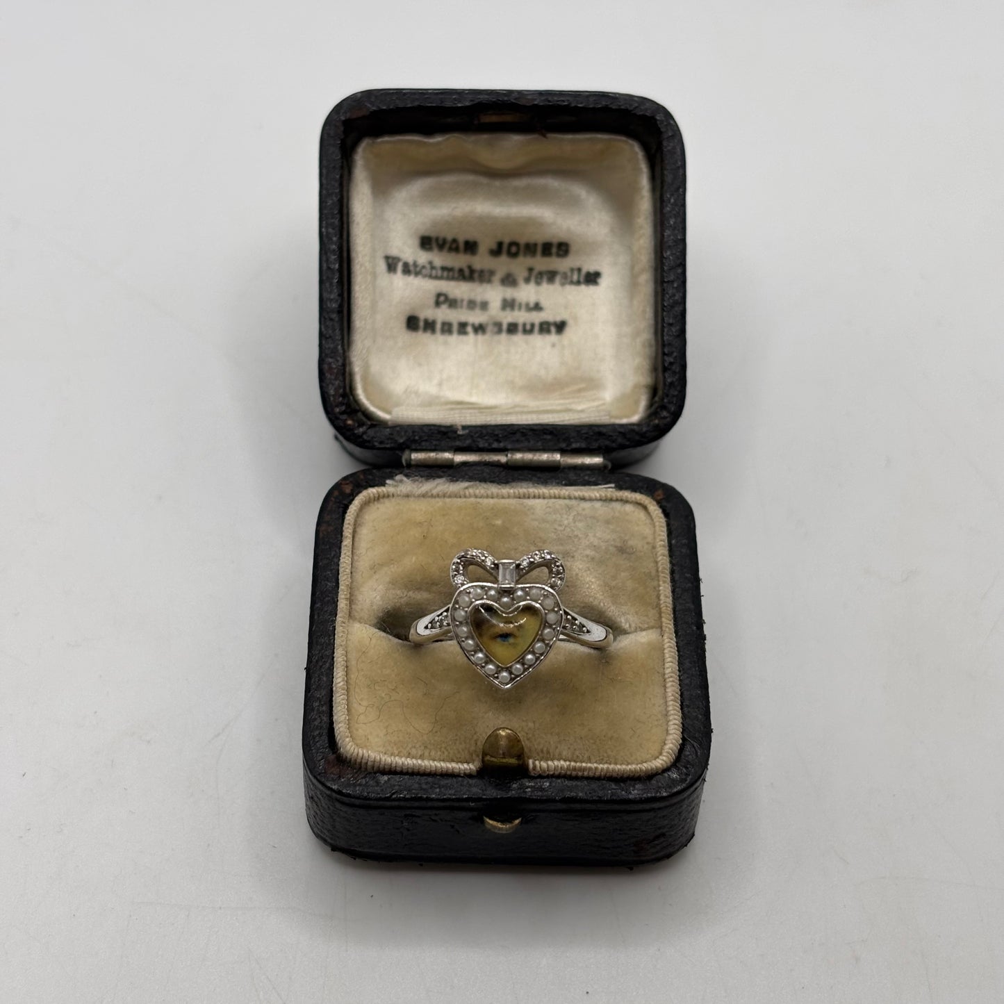 Silver Regal Rose Eye Ring