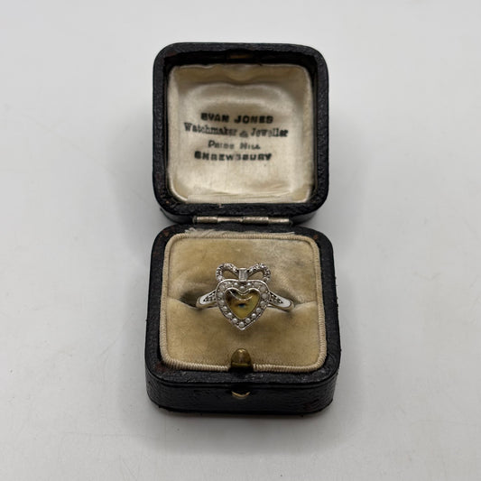 Silver Regal Rose Eye Ring