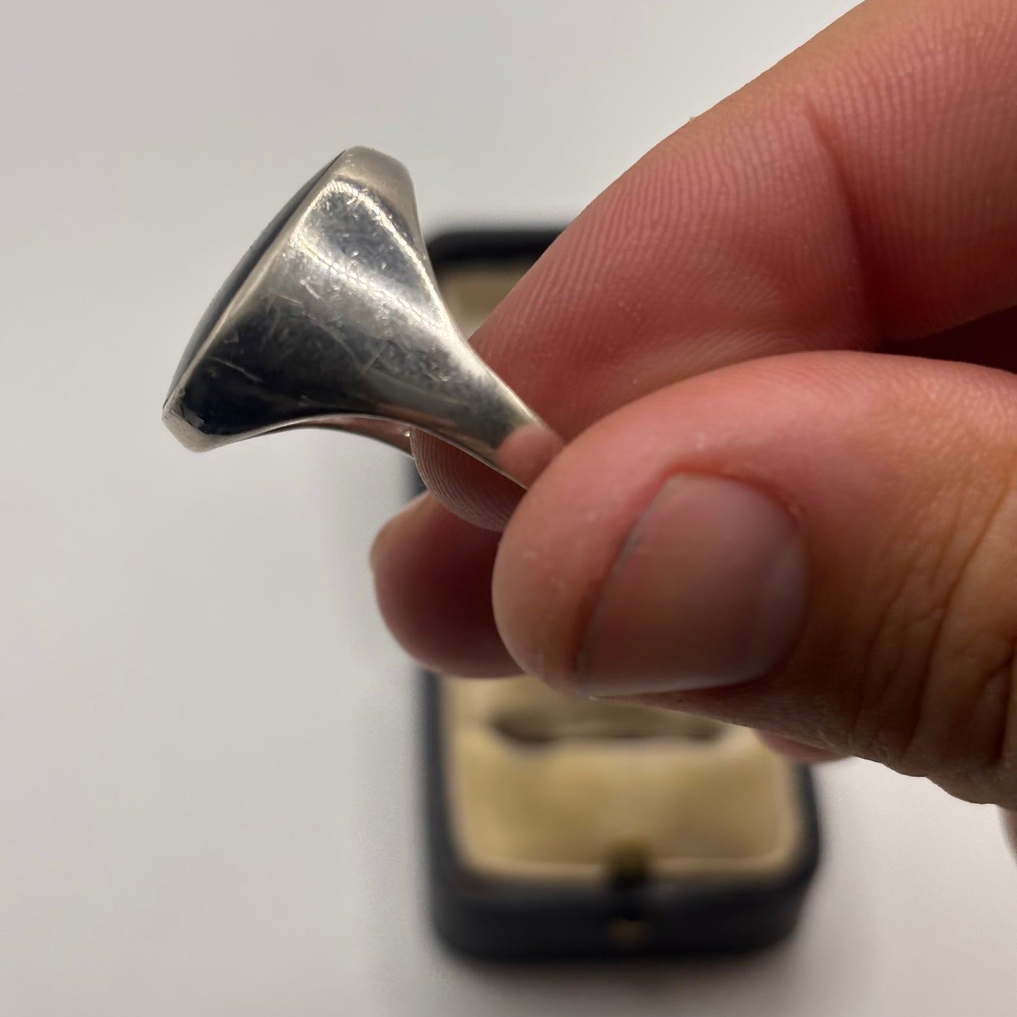 Silver Onyx Signet Ring (U)