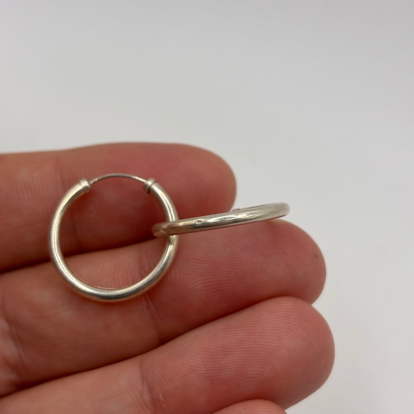 Silver 20mm Hoop Earrings