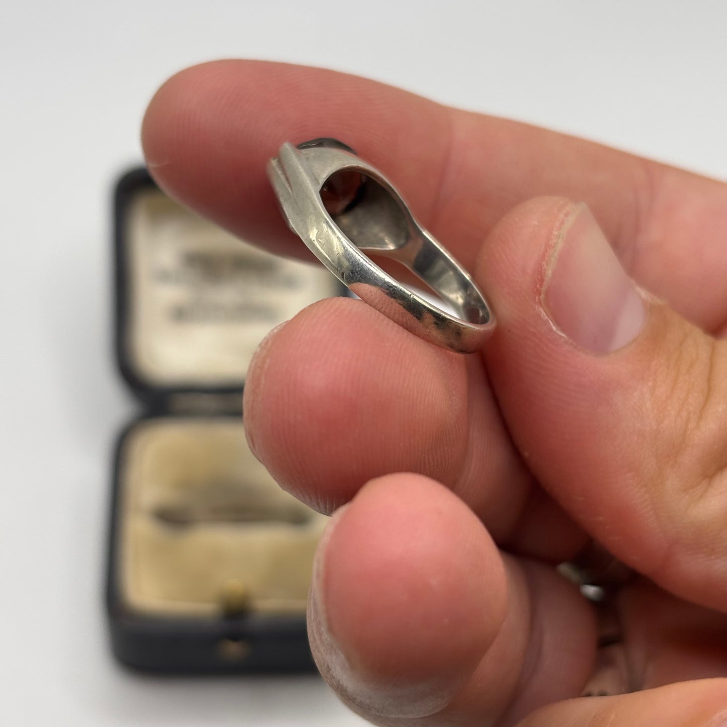 Silver Smokey Quartz Ring (Q)