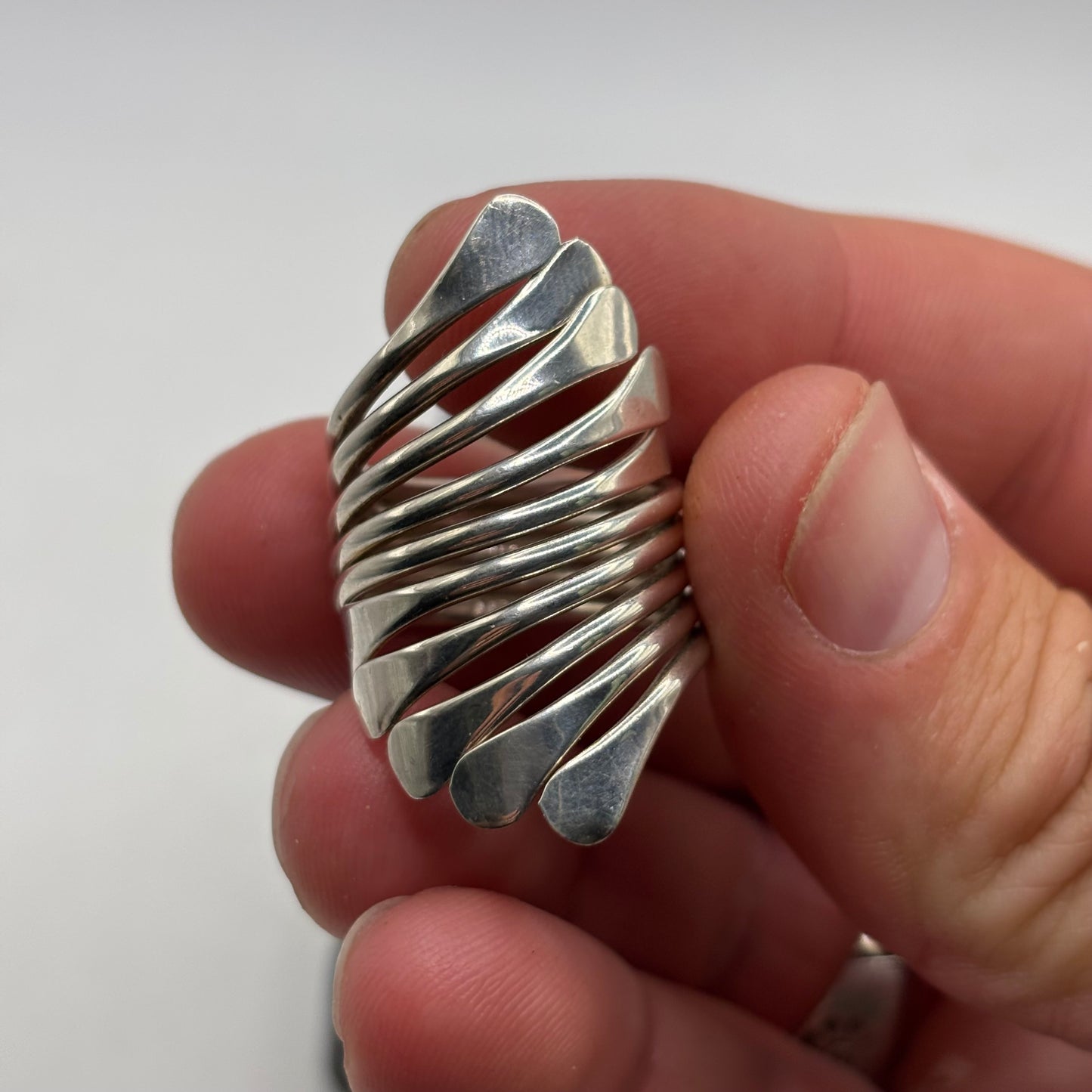 Silver Abstract Ring (P)