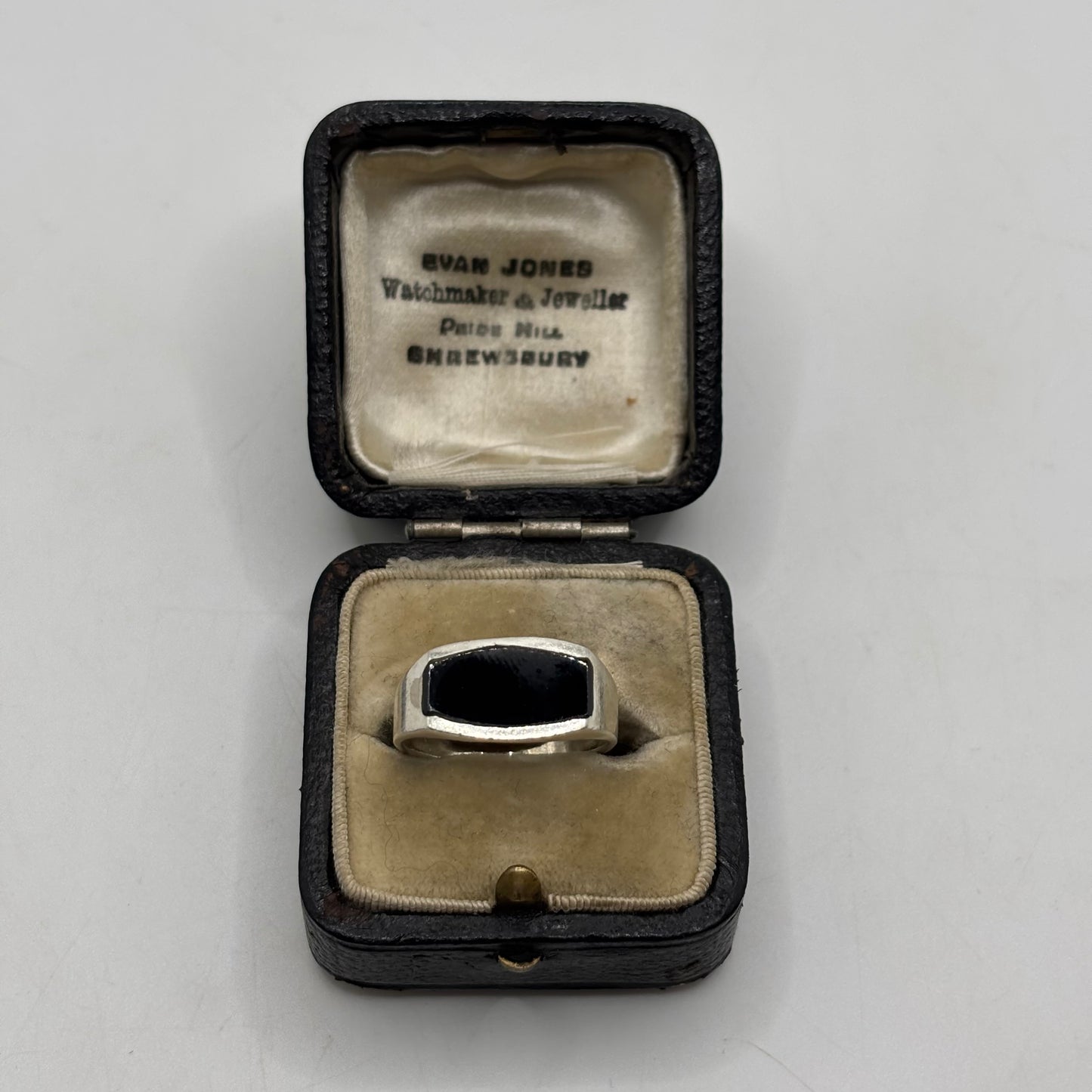 Silver Onyx Signet Ring (O)