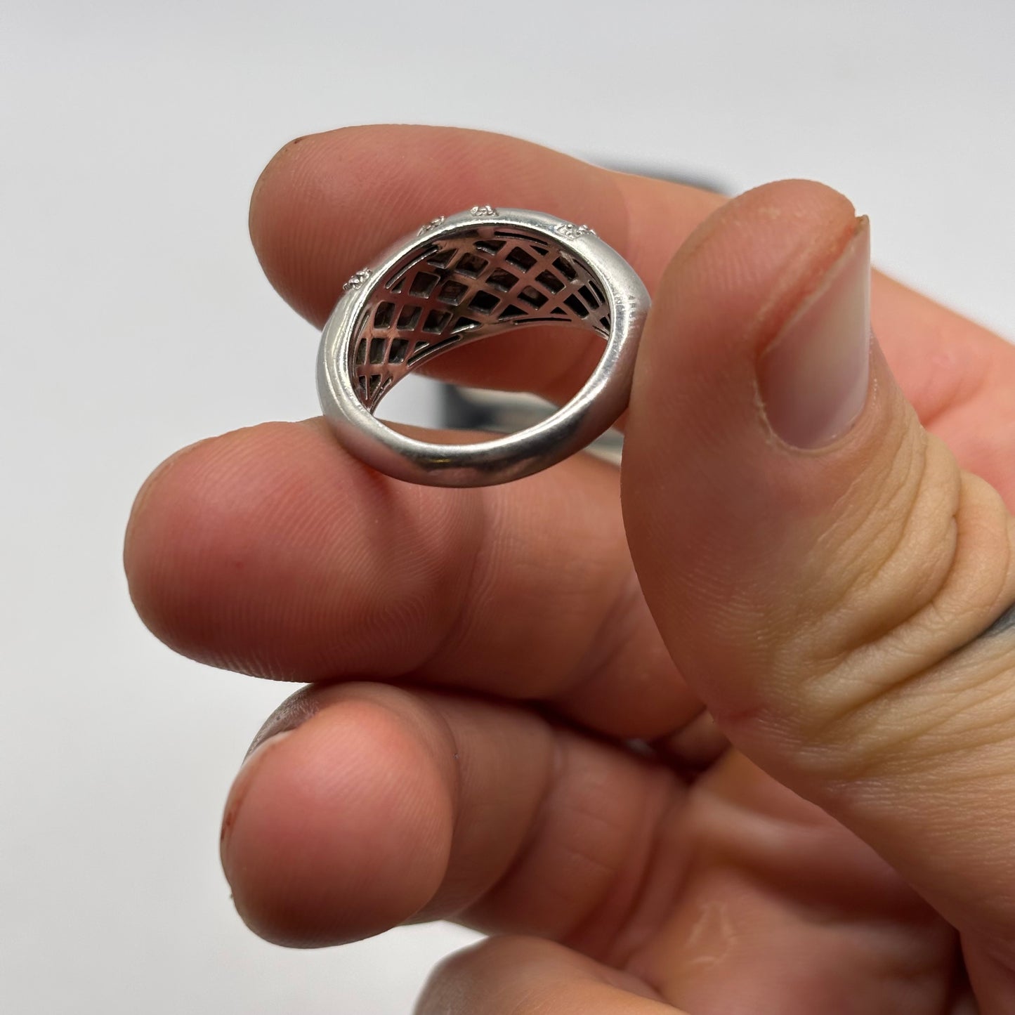 Silver Unusual Band Ring