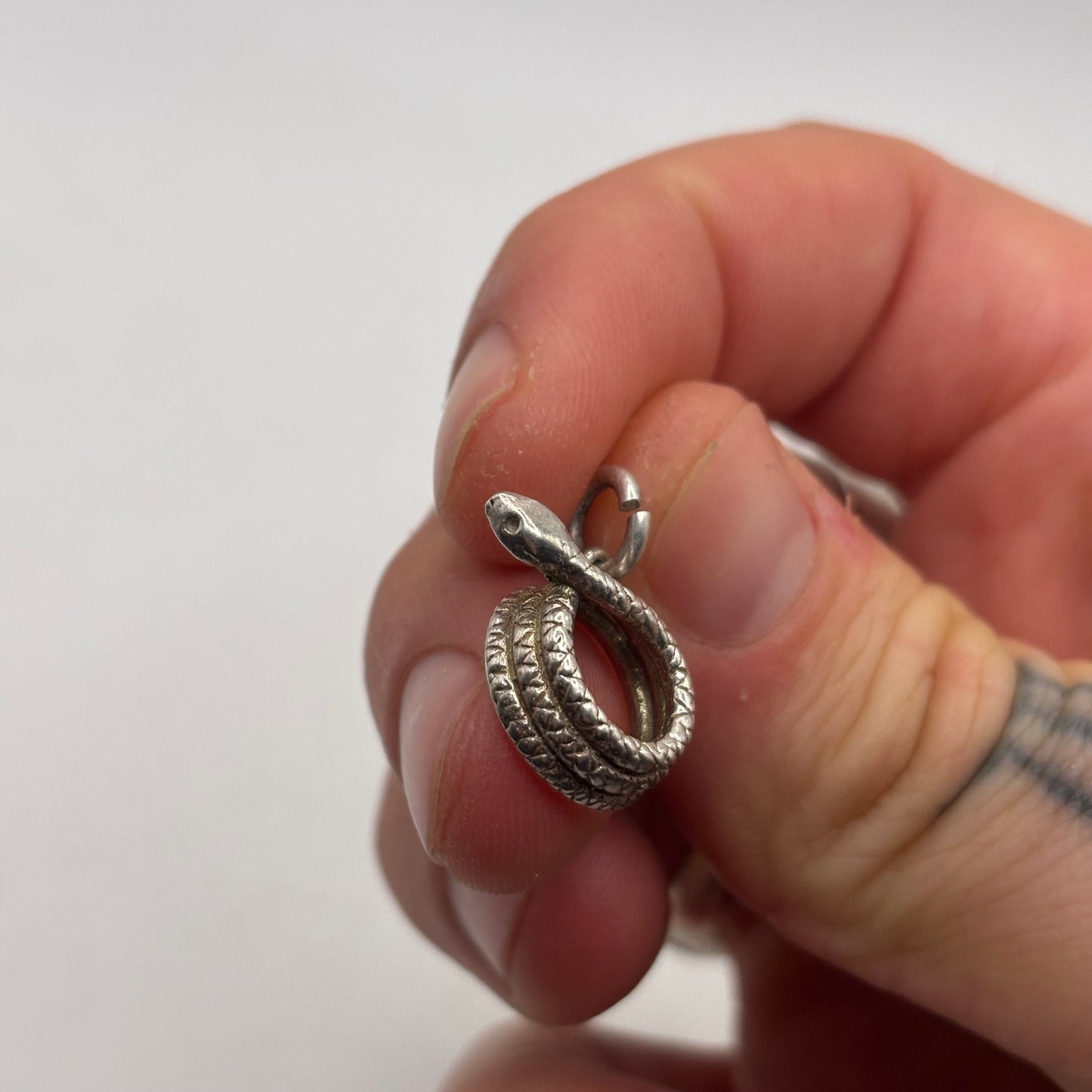 Silver Snake Pendant