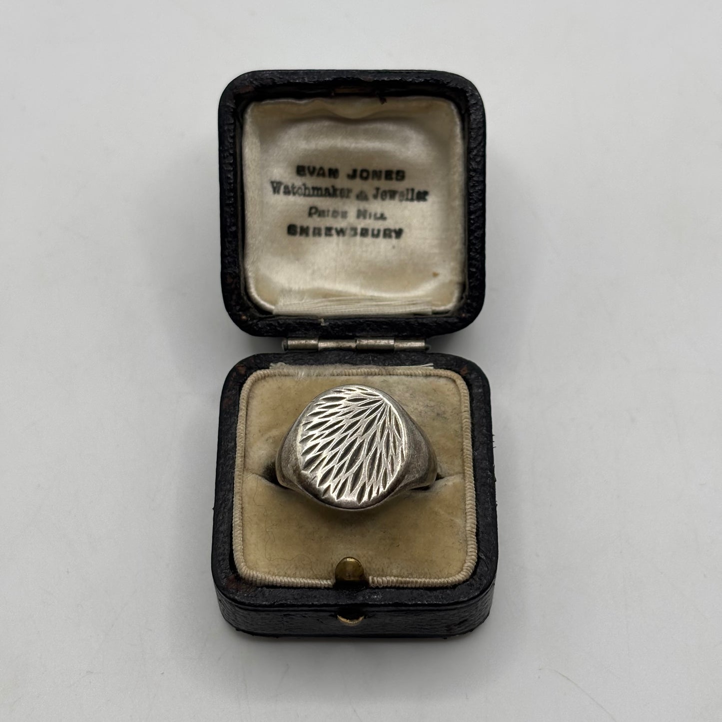 Silver Vintage Heavy Signet Ring (S)