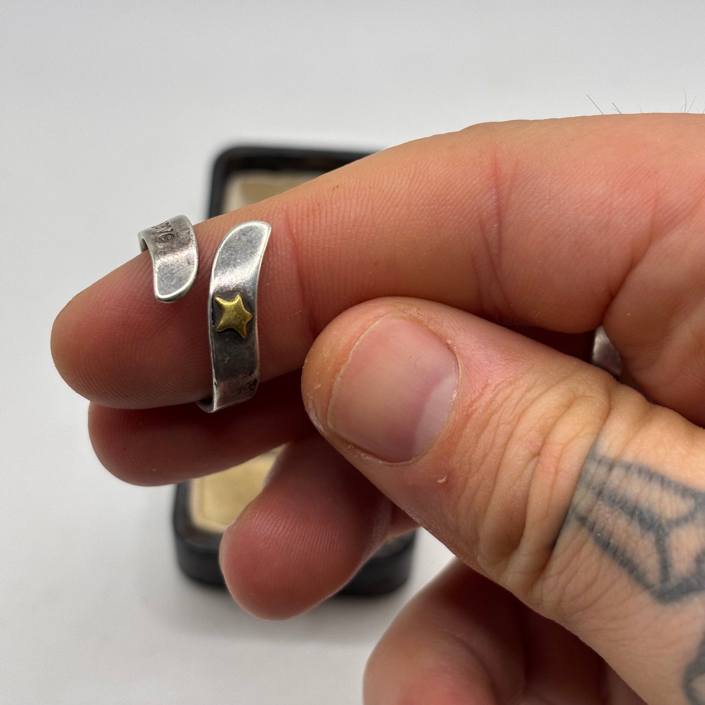 Silver Believe Star Ring