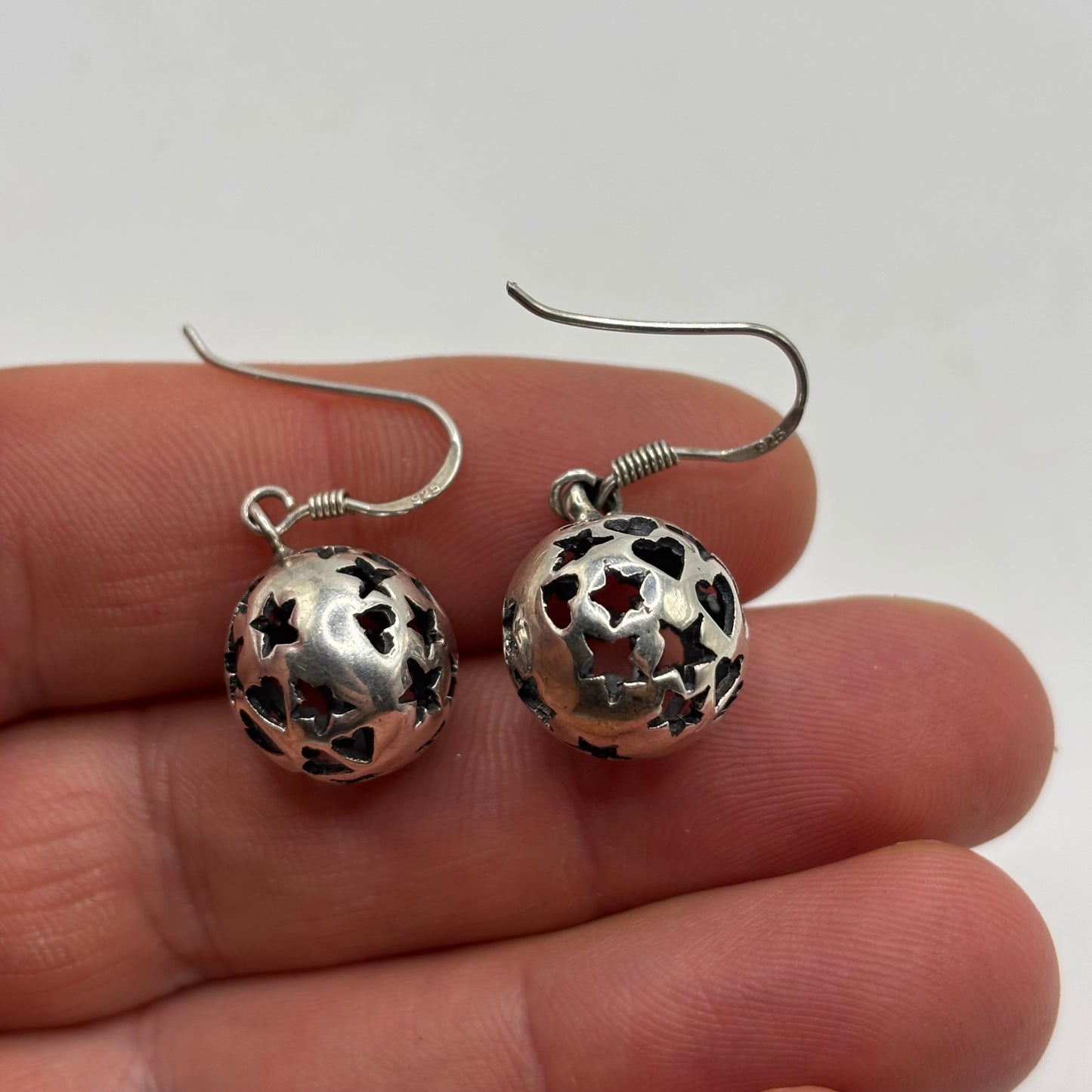 Silver Star & Heart Earrings