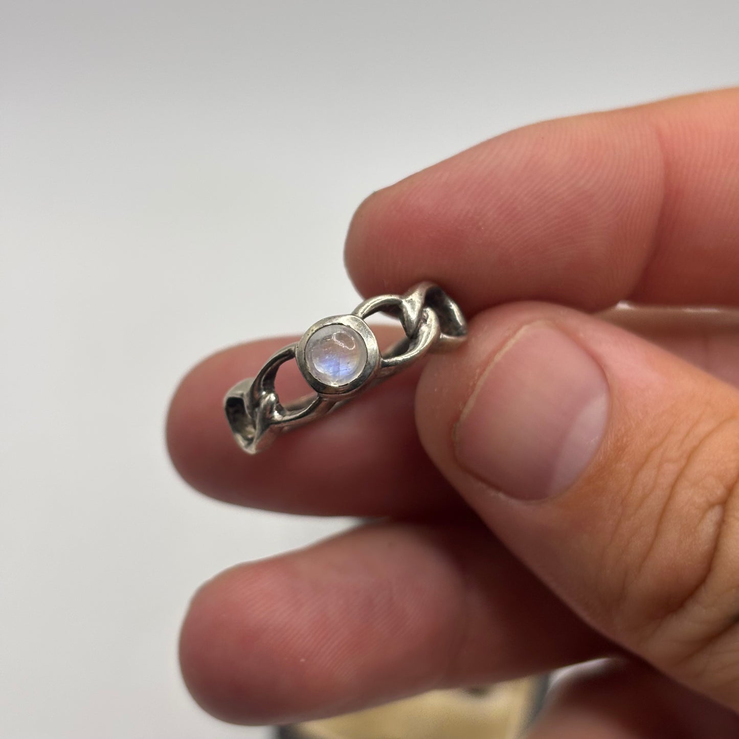 Silver Moonstone Ring (M)