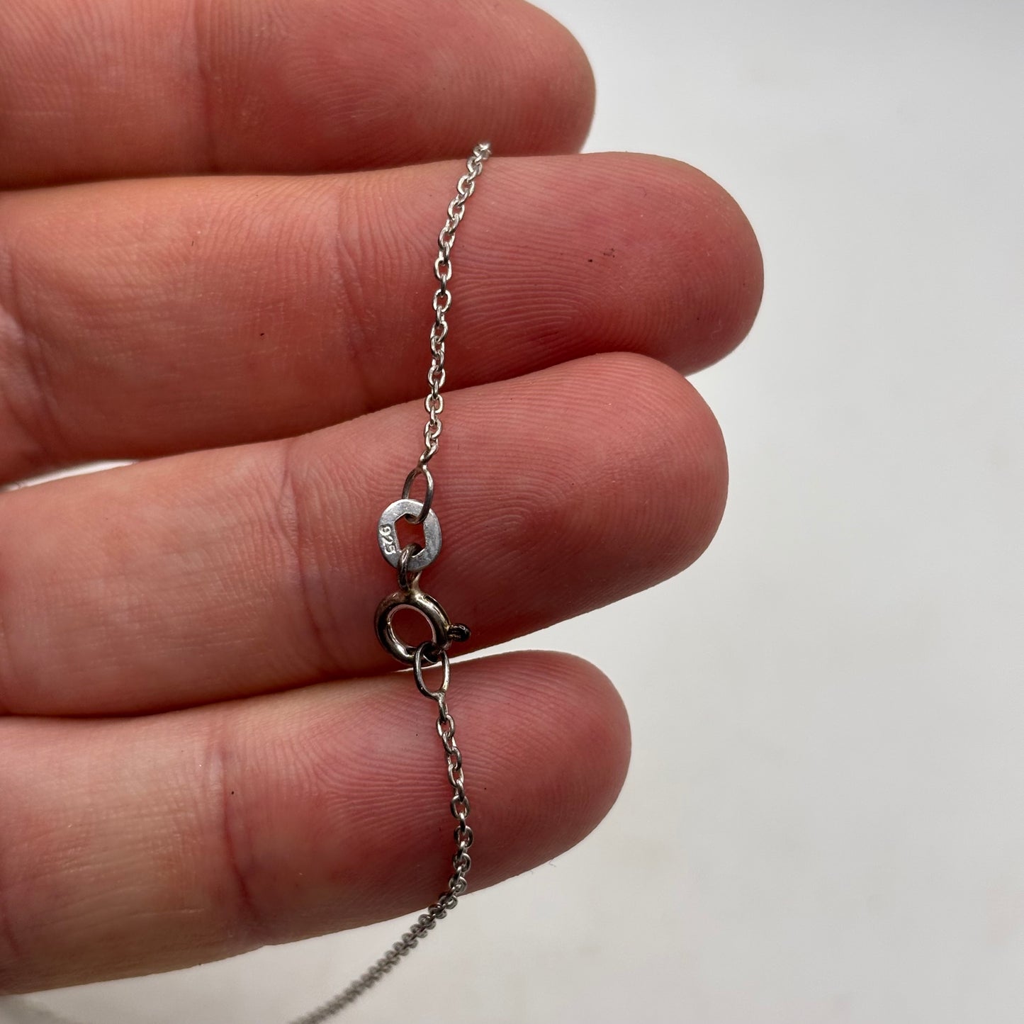 Silver 16” Swirl Necklace