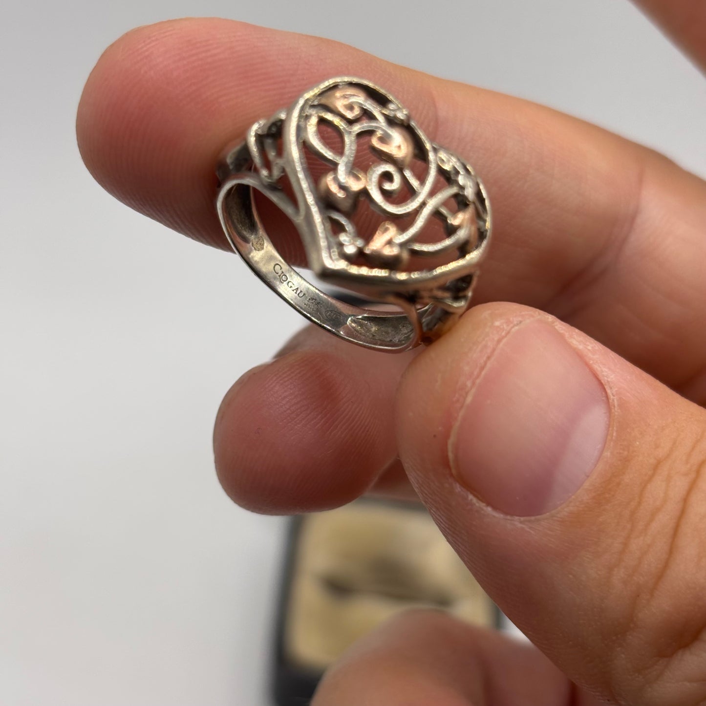 Silver Clogau Fairy Welsh Gold & Silver Ring (N)