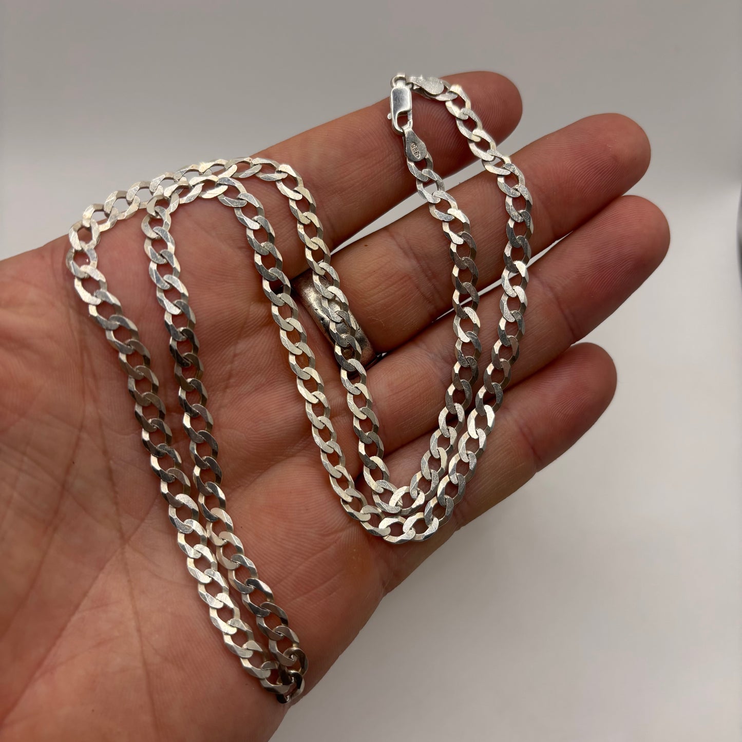 Silver 22” Curb Chain