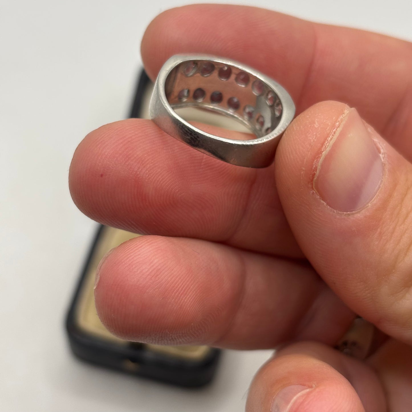 Silver Blue Topaz Ring (O)