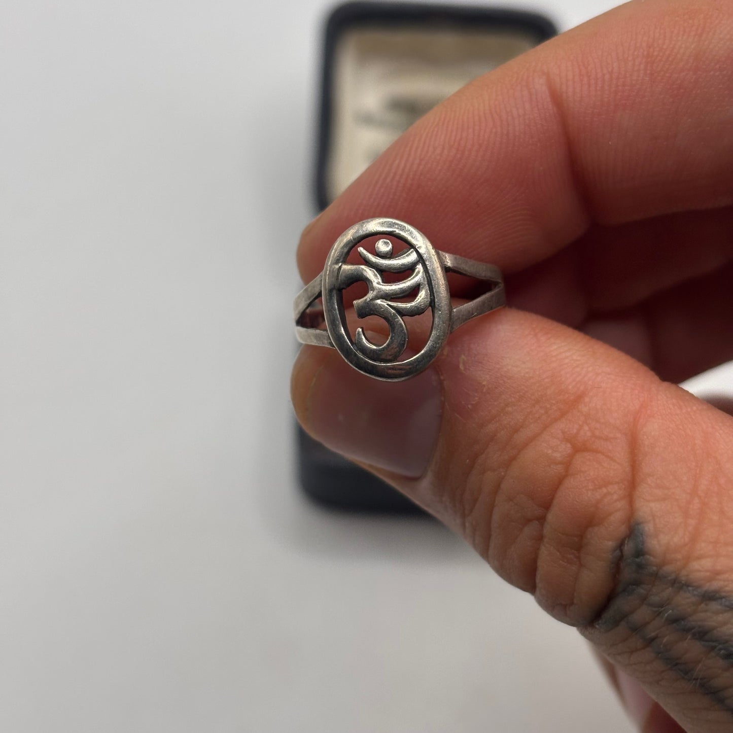 Silver Om Ring