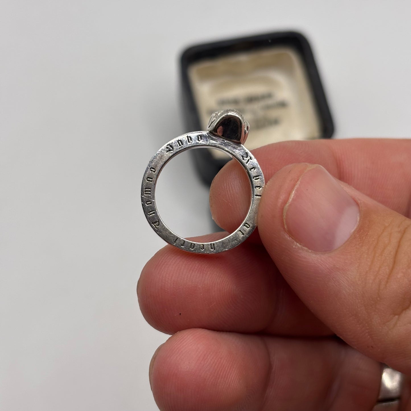 Silver Thomas Sabo Skull Ring (K)