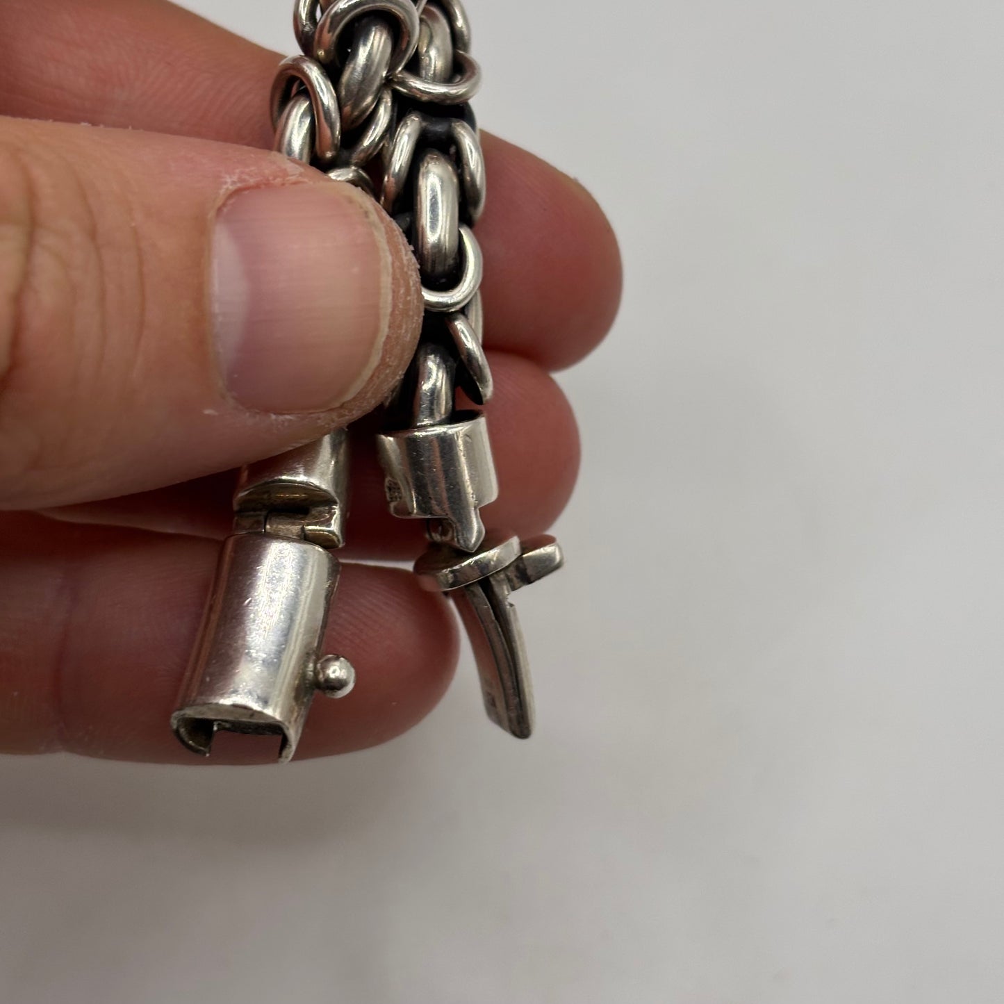 Silver 7.5” Heavy Balinese Bracelet