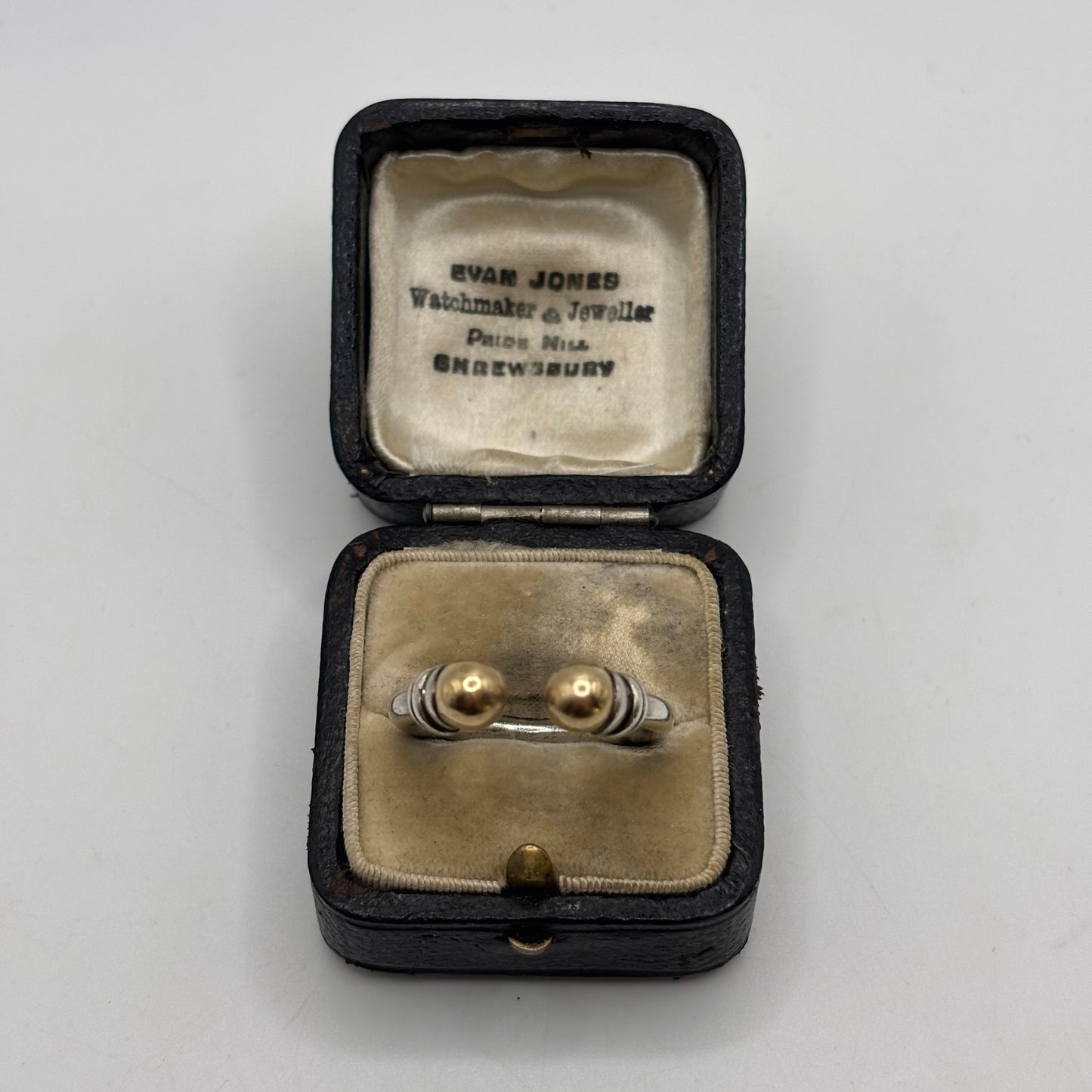 Silver 9ct Gold & Silver Torque Ring (R)