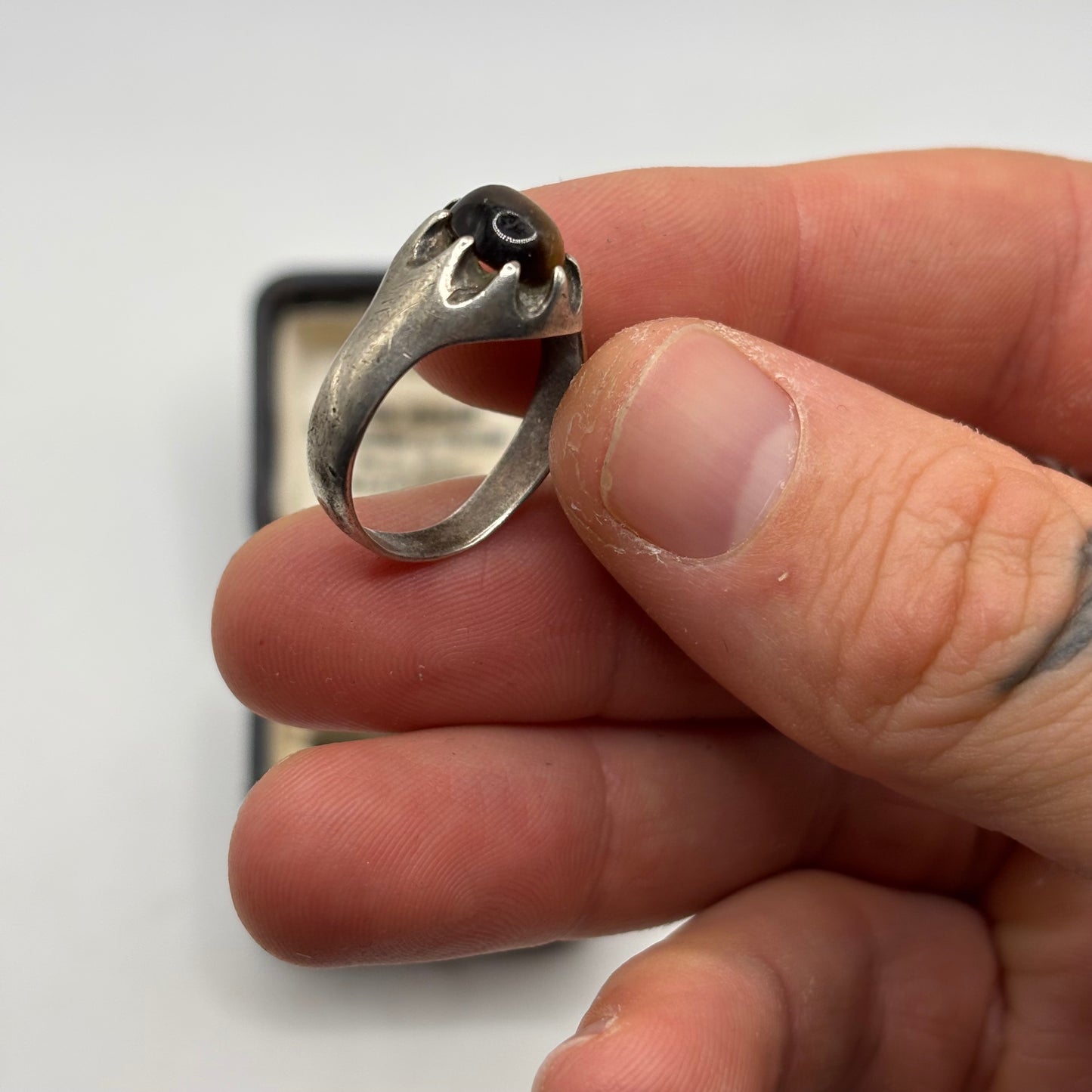 Silver Vintage Tigerseye Ring