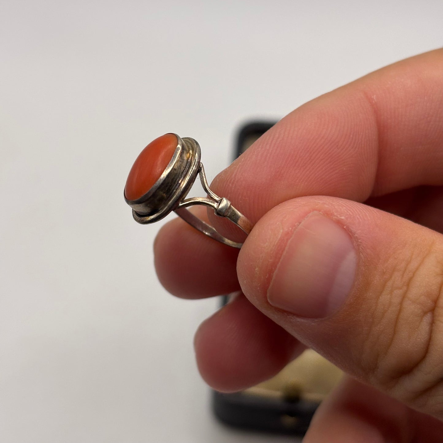 Silver Coral Ring (J)