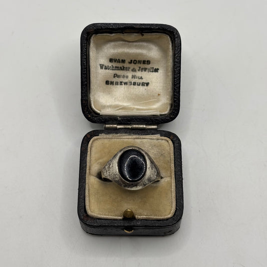 Silver Onyx Signet Ring (U)