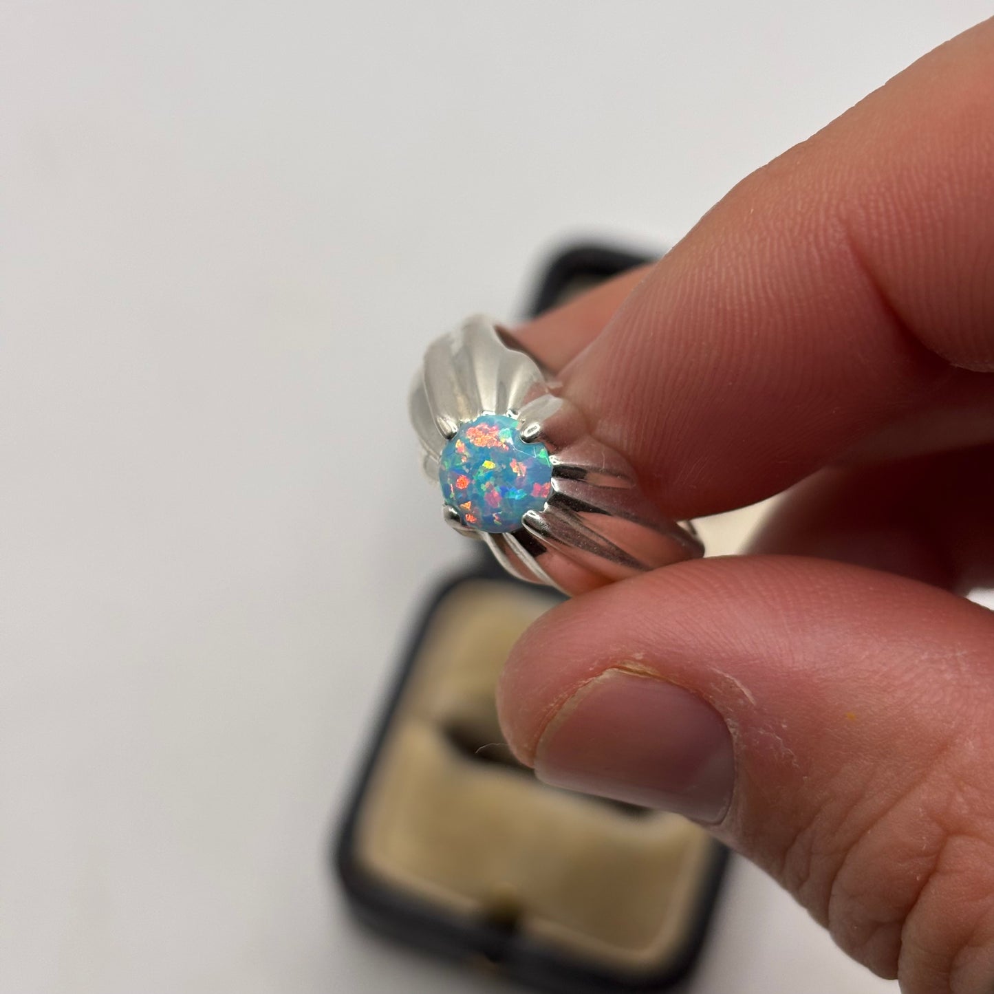 Silver Garnet Ring (P)
