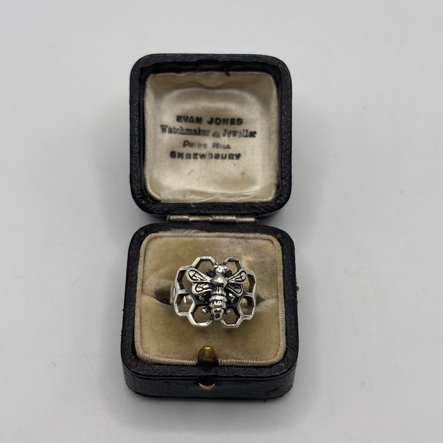 Silver Bee Ring (L)