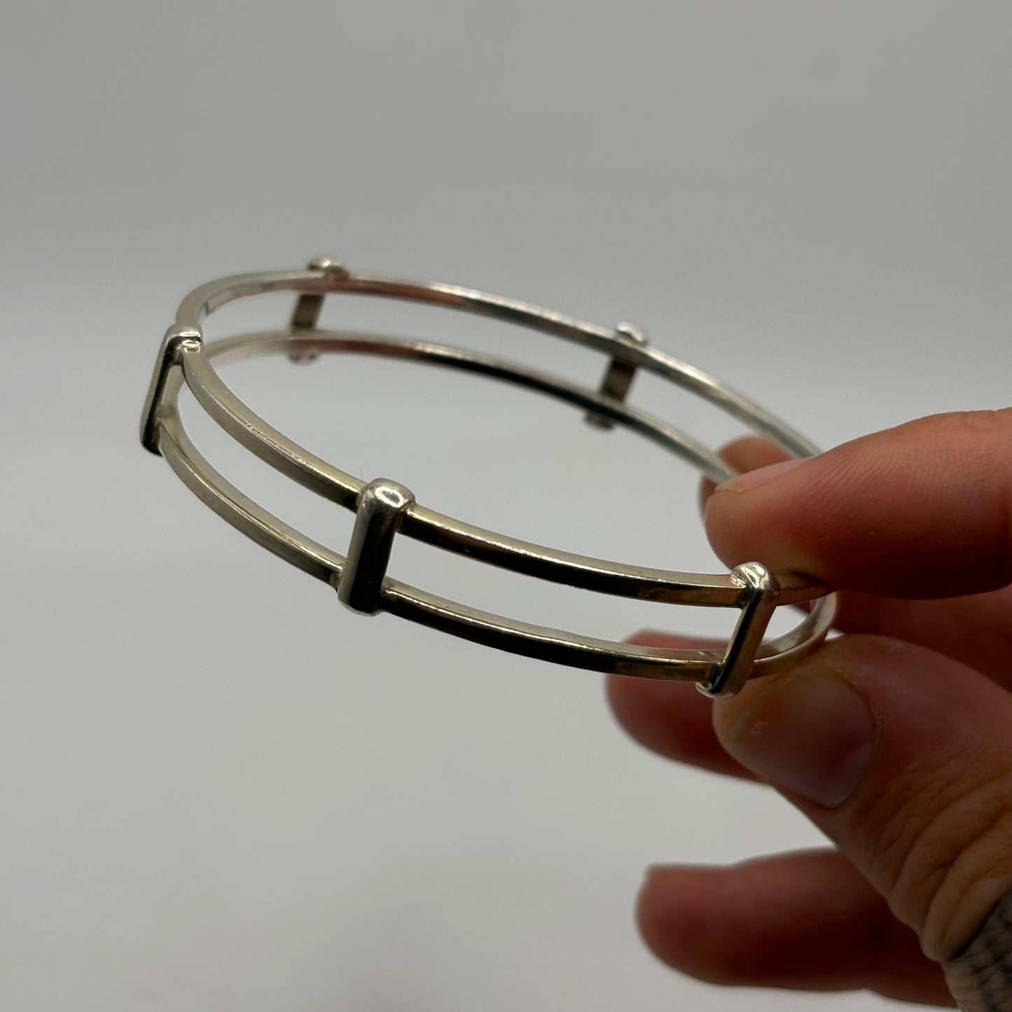 Silver Unusual Bangle